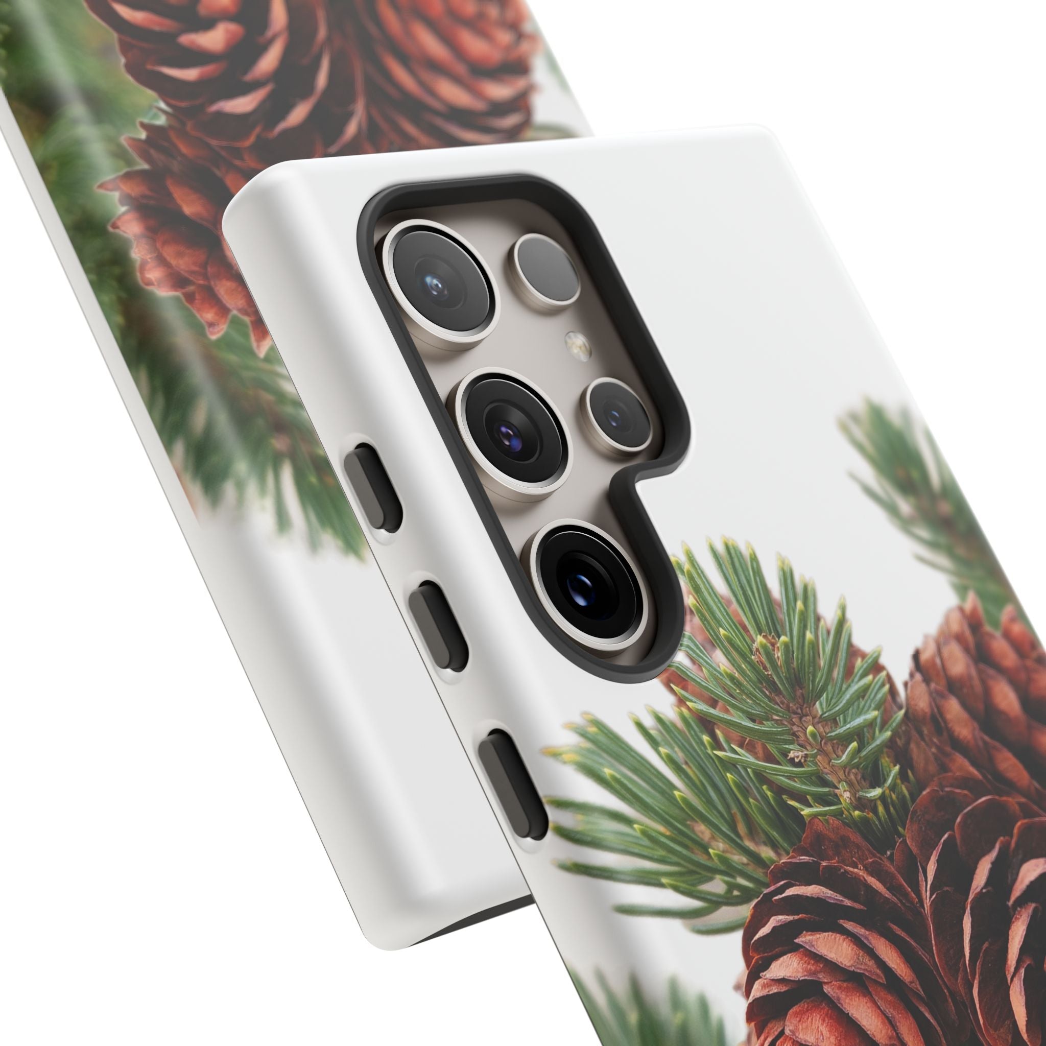 Pinecone Tough Phone Case — Protective Botanical Phone Cover