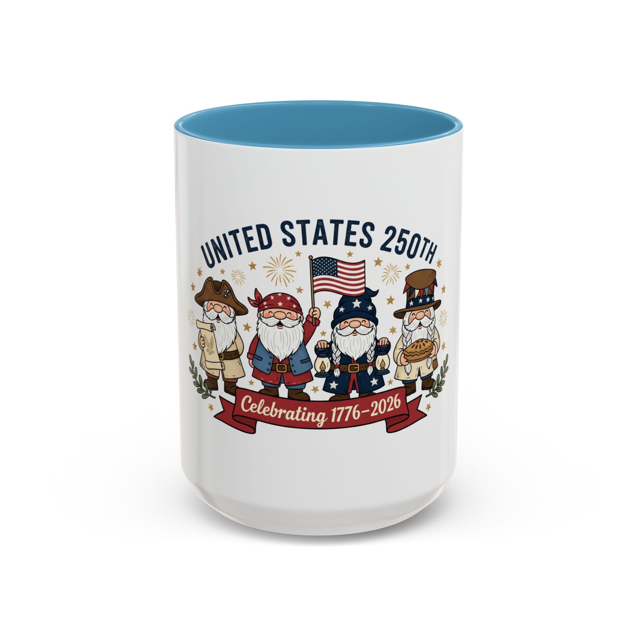 United States 250th Gnome Coffee Mug — Celebrating 1776–2026