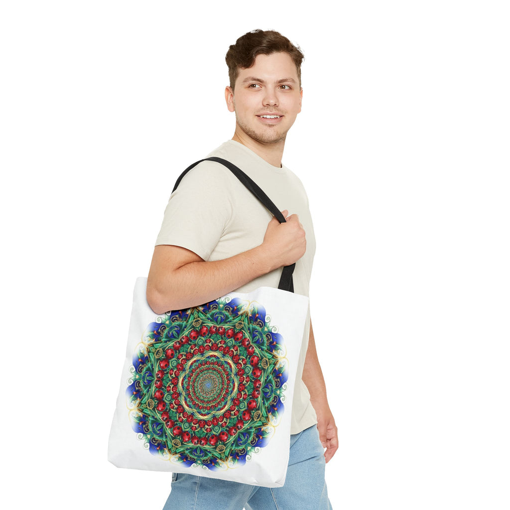 Bohemian Kaleidoscope Tote Bag — Colorful Mandala AOP Beach & Market Tote