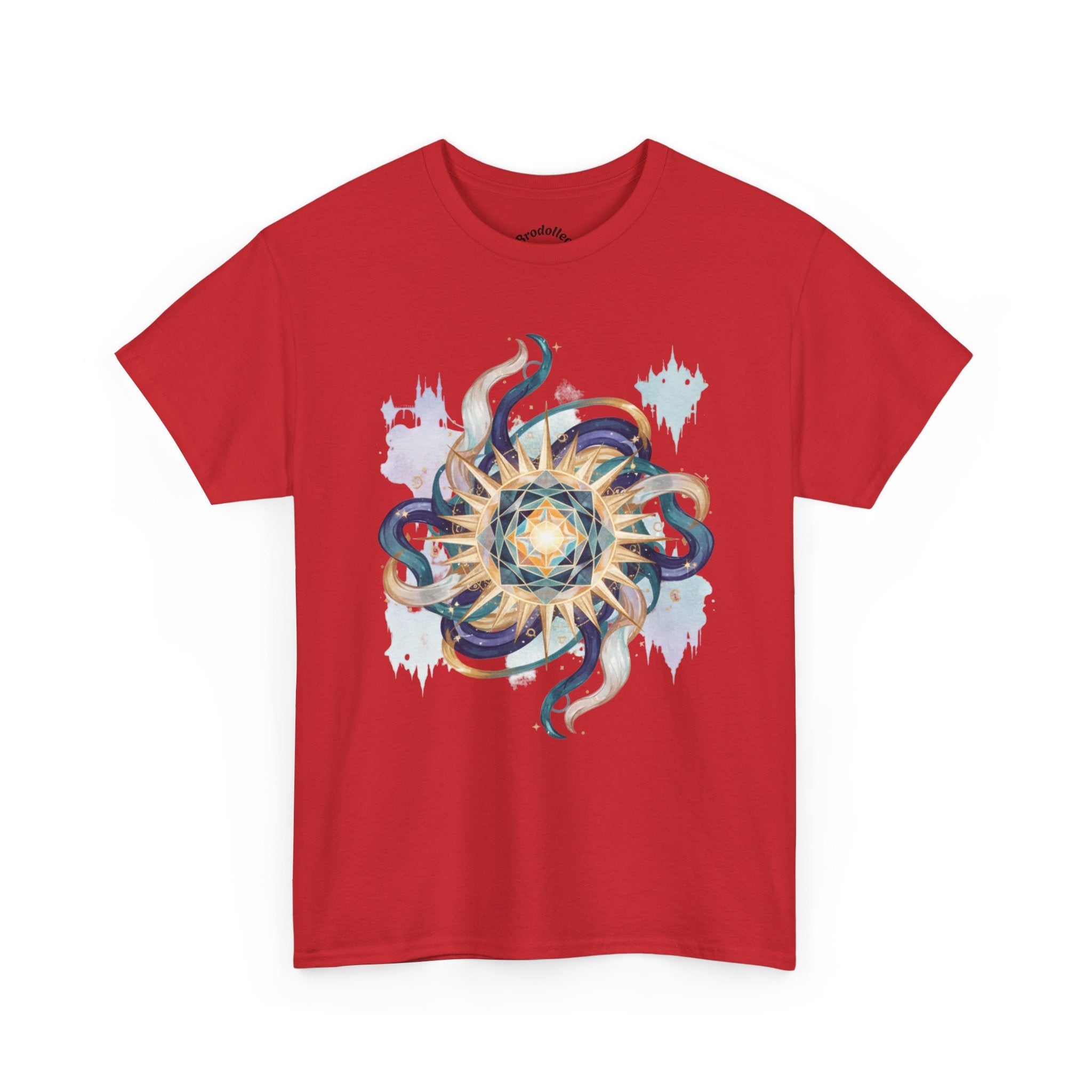 Sunburst Octopus Graphic Tee — Nautical Mystic Sea Creature T-Shirt
