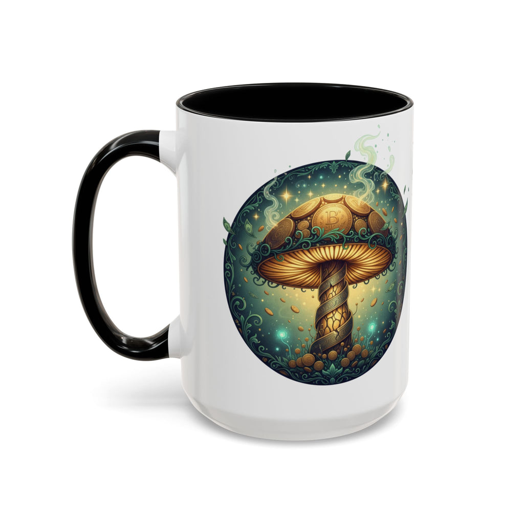 Mushroom Alchemy Coffee Mug — "Money flows to me freely, given, and in abundance" (11/15oz)