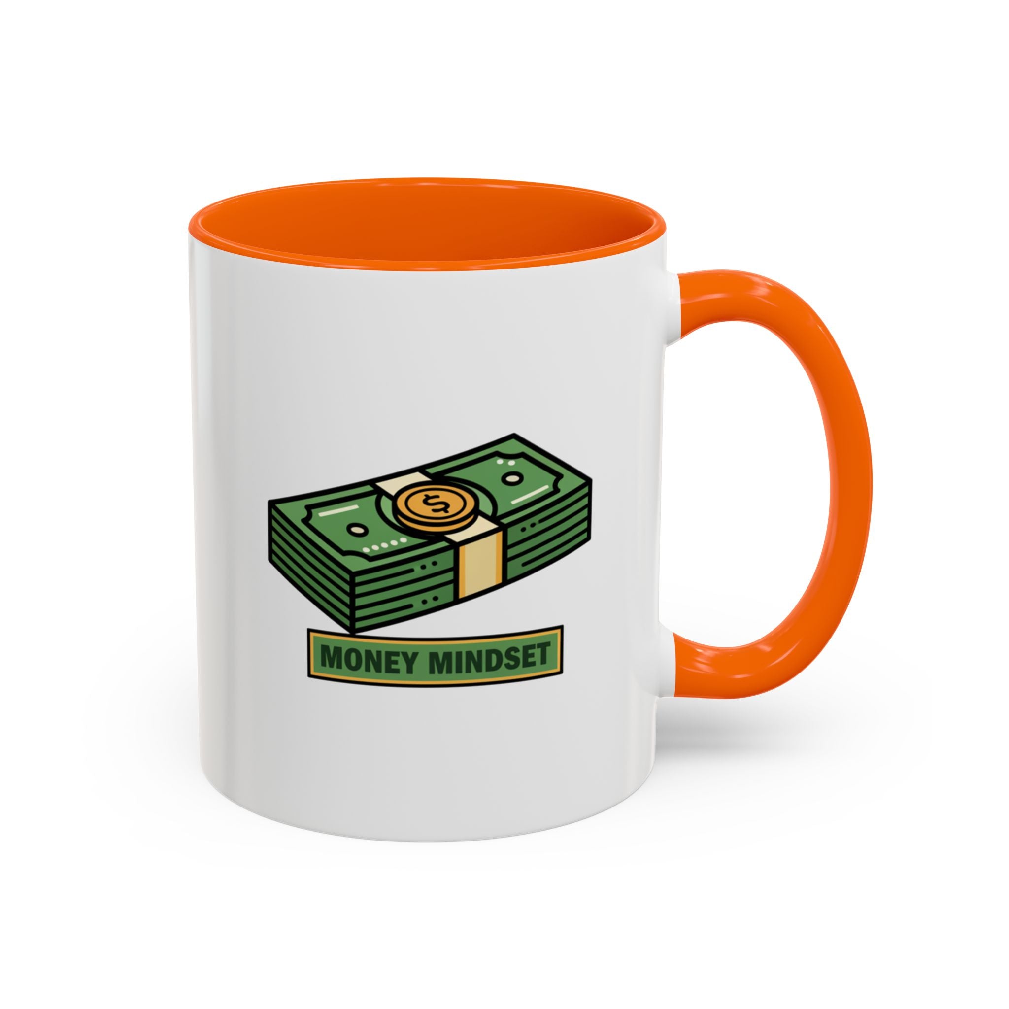 Money Mindset Coffee Mug — Stack of Cash Accent Mug (11/15oz)