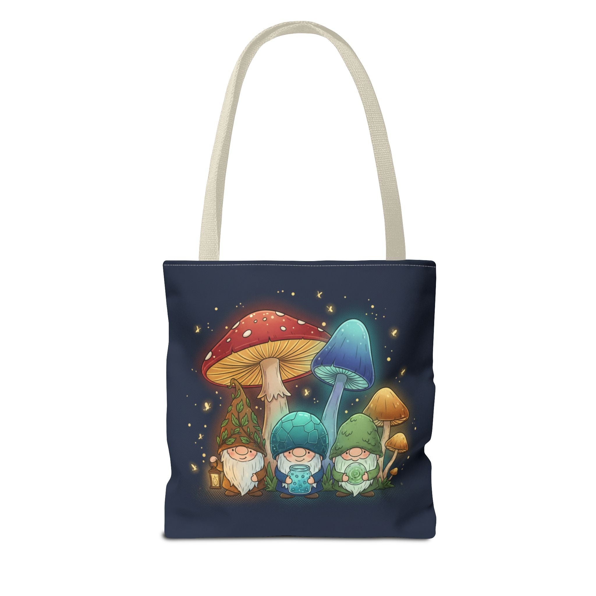 Mushroom Gnome Tote Bag — Whimsical Forest Fairycore AOP Tote