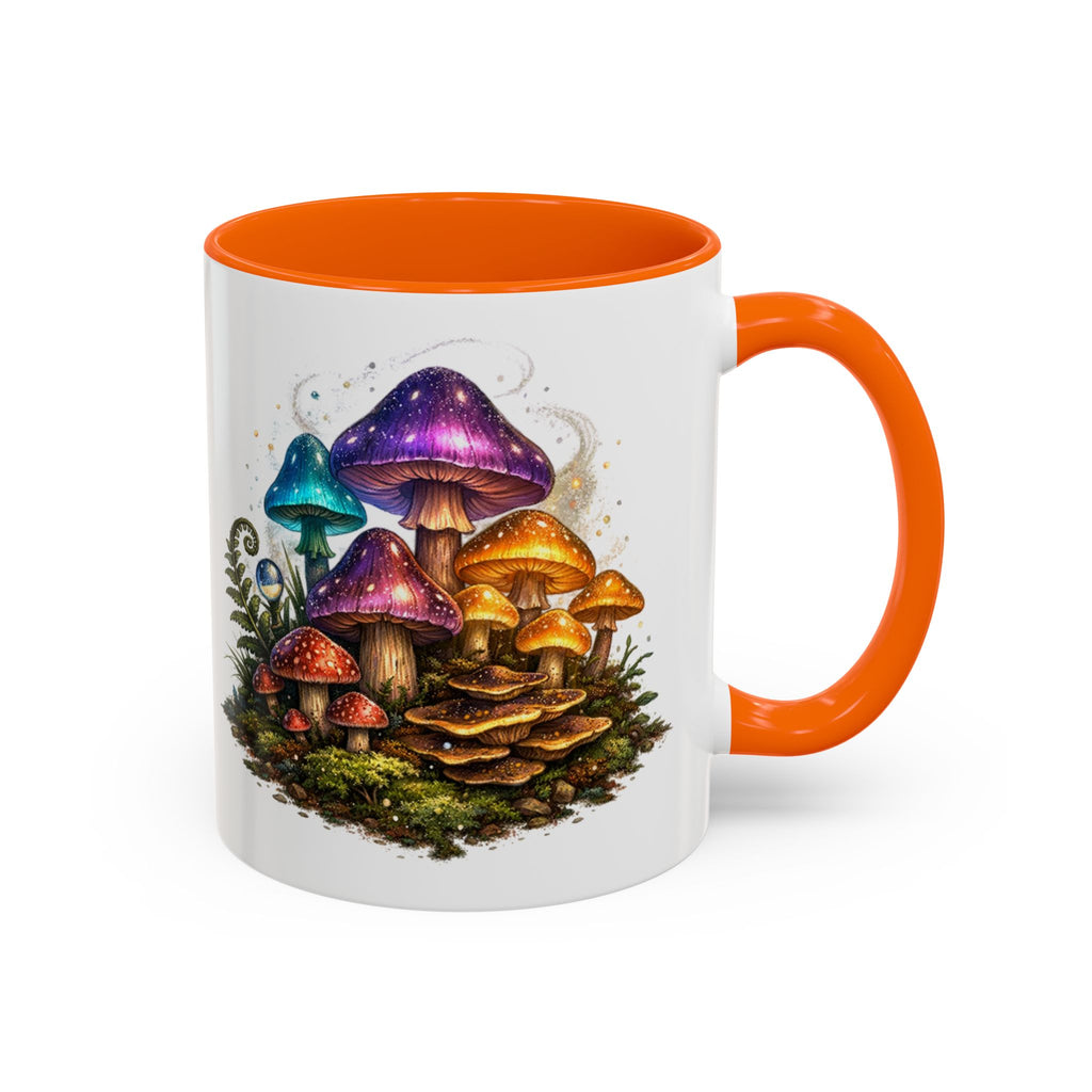 Colorful Fantasy Mushroom Coffee Mug — Accent Ceramic 11/15oz