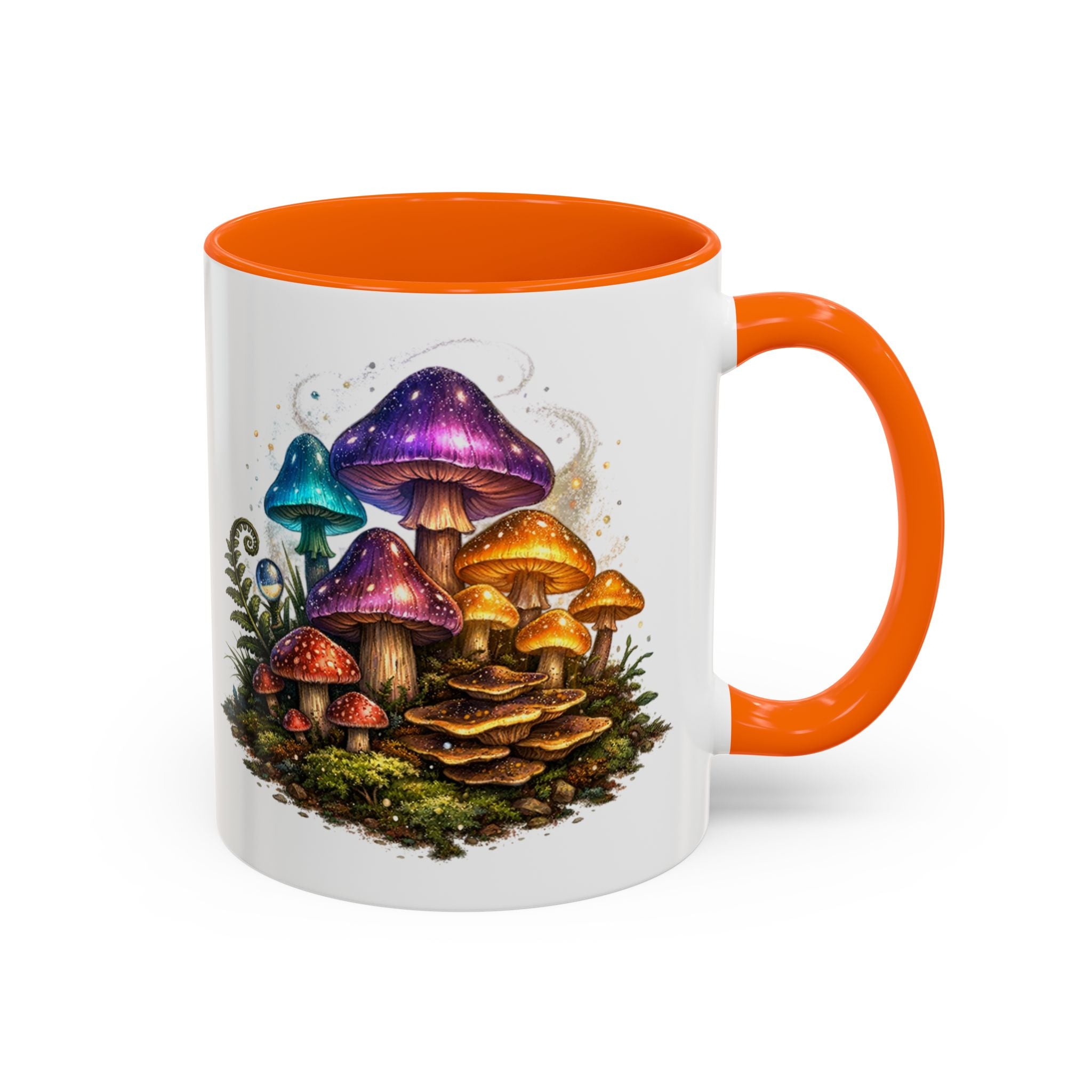 Colorful Fantasy Mushroom Coffee Mug — Accent Ceramic 11/15oz