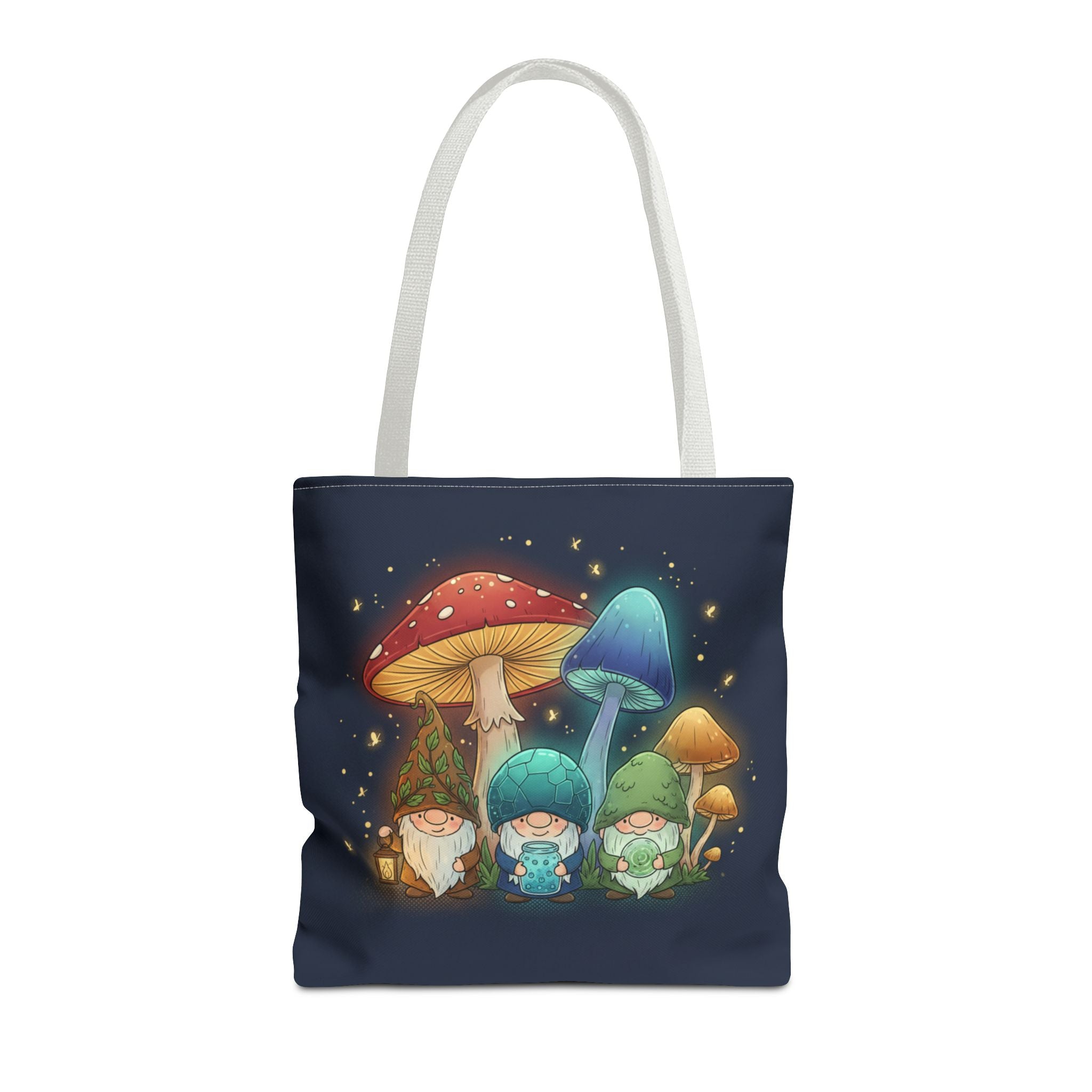 Mushroom Gnome Tote Bag — Whimsical Forest Fairycore AOP Tote