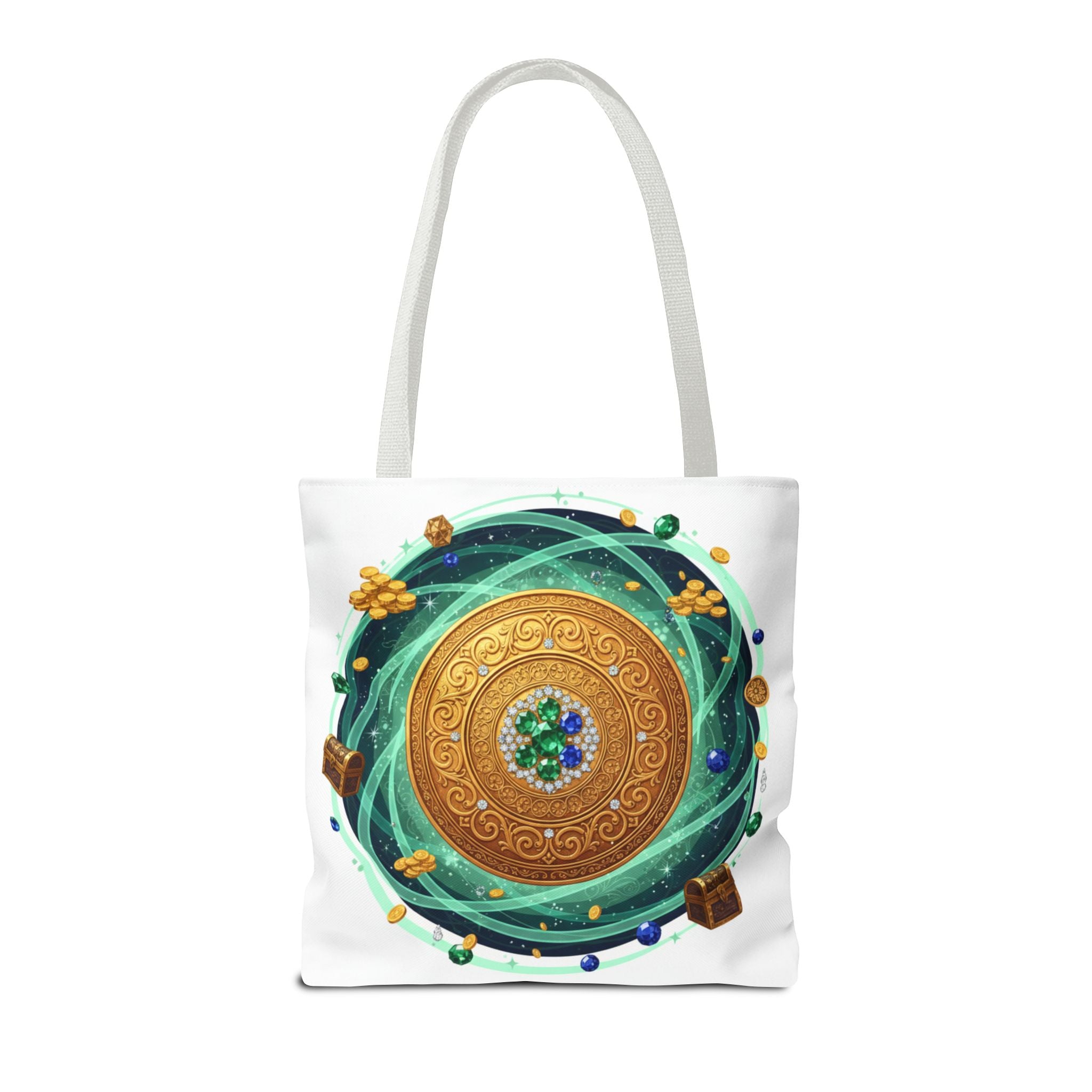 Tote Bag — Celtic Gold Shield Mandala Print Tote