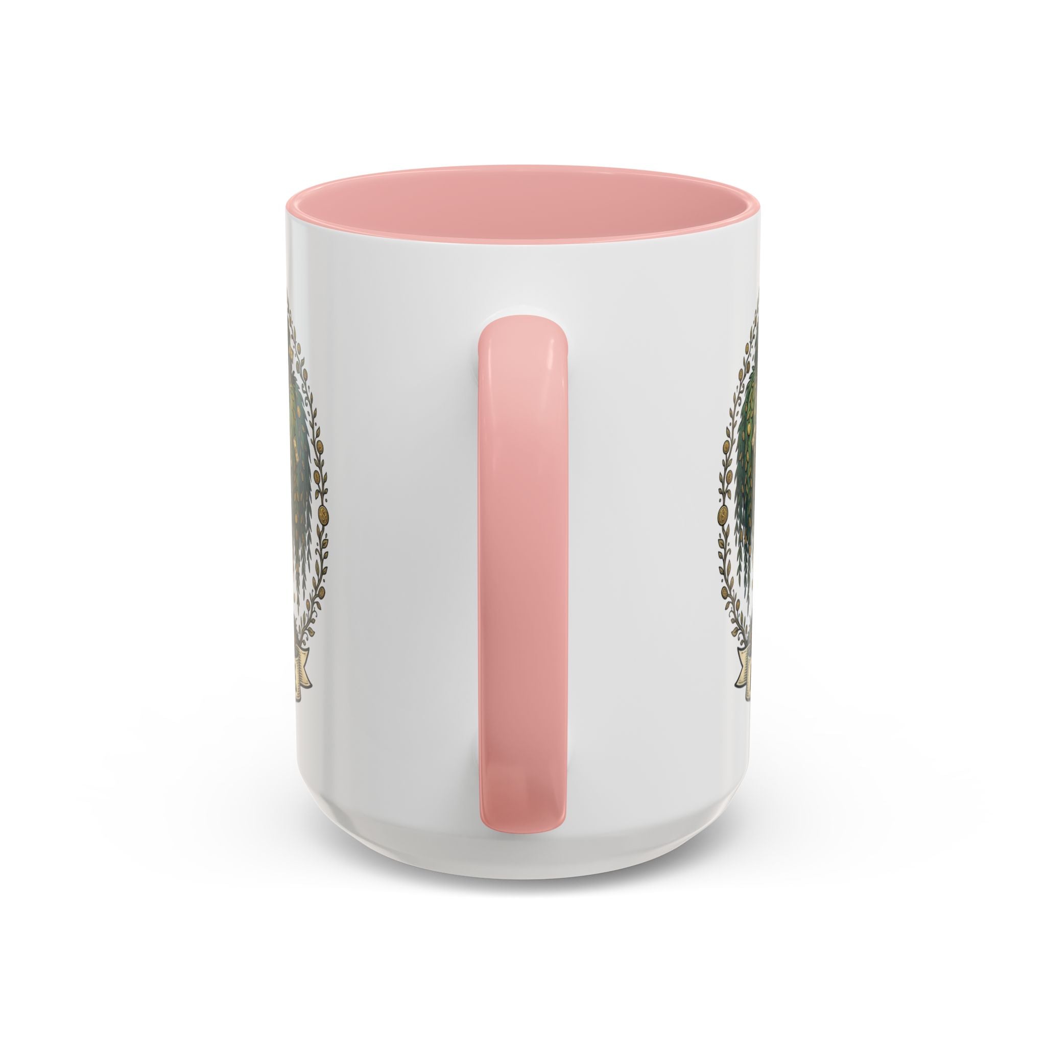 Money Tree Accent Coffee Mug — Inspirational 11/15oz Ceramic Mug with "Money Tree" Design