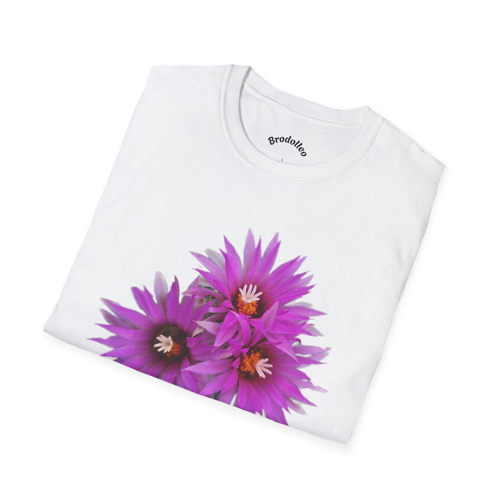 Purple Cactus Flower T-Shirt — Vibrant Desert Bloom Tee