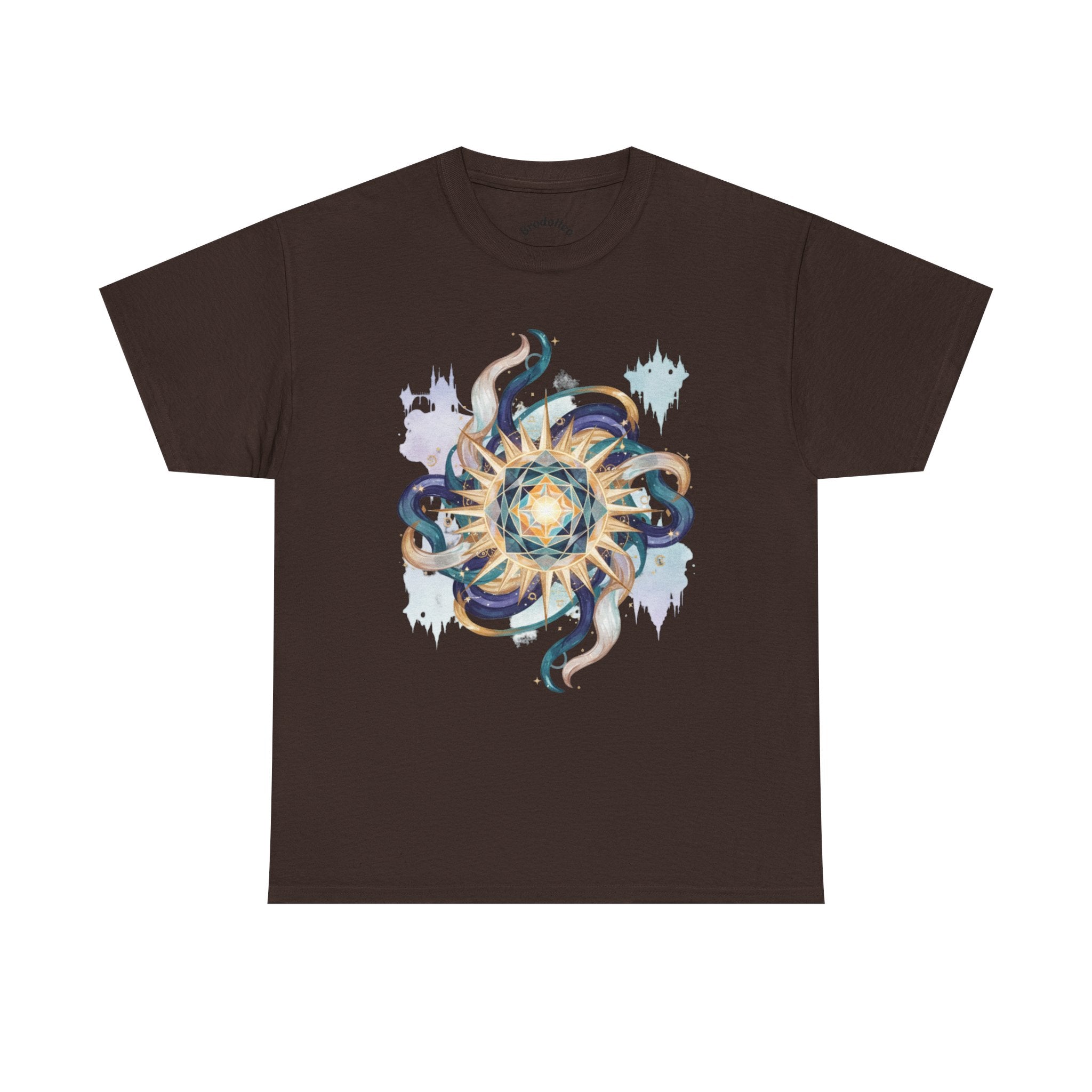Sunburst Octopus Graphic Tee — Nautical Mystic Sea Creature T-Shirt
