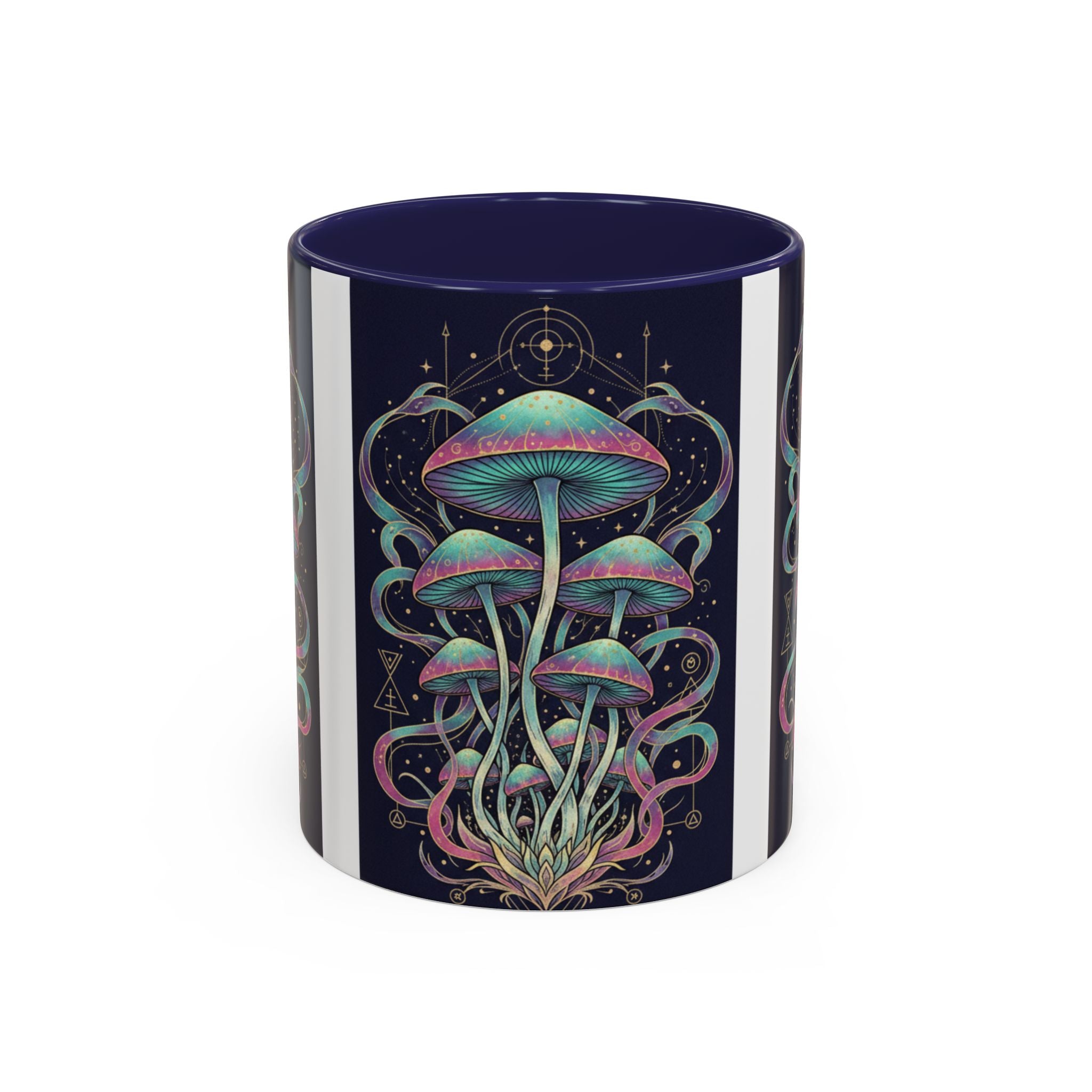 Mystical Mushroom Coffee Mug — Psychedelic Nature Art Accent Mug