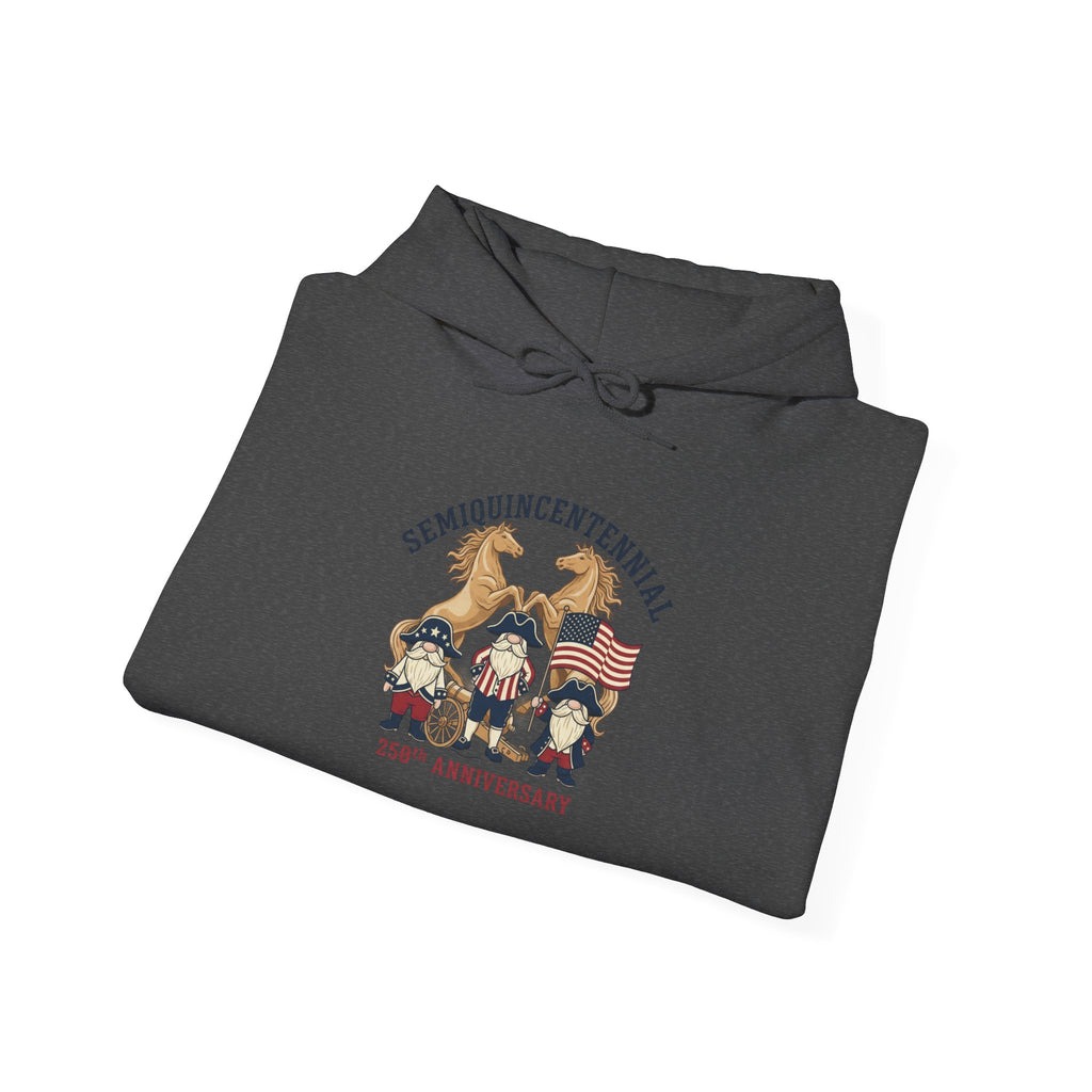 Centennial Gnome Hoodie — 1776 & 2026 Patriotic Anniversary Sweatshirt