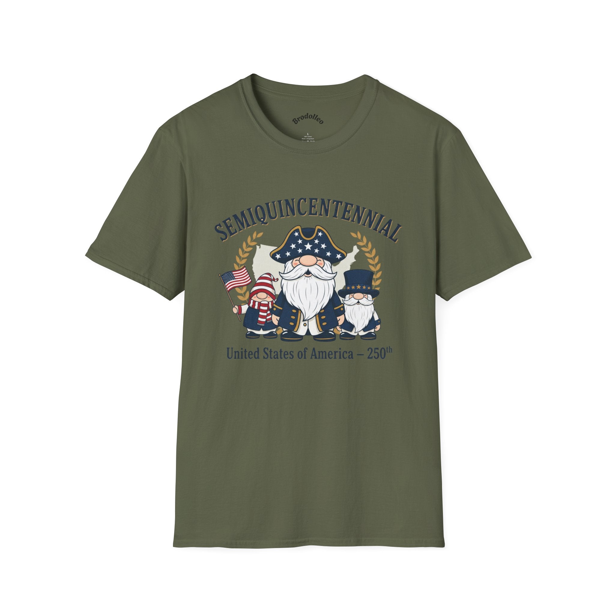 Semiquincentennial 250th USA Gnome T-Shirt — Patriotic Independence Day Tee