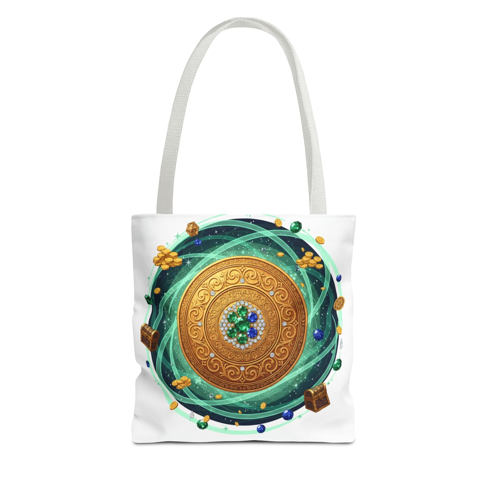 Tote Bag — Celtic Gold Shield Mandala Print Tote
