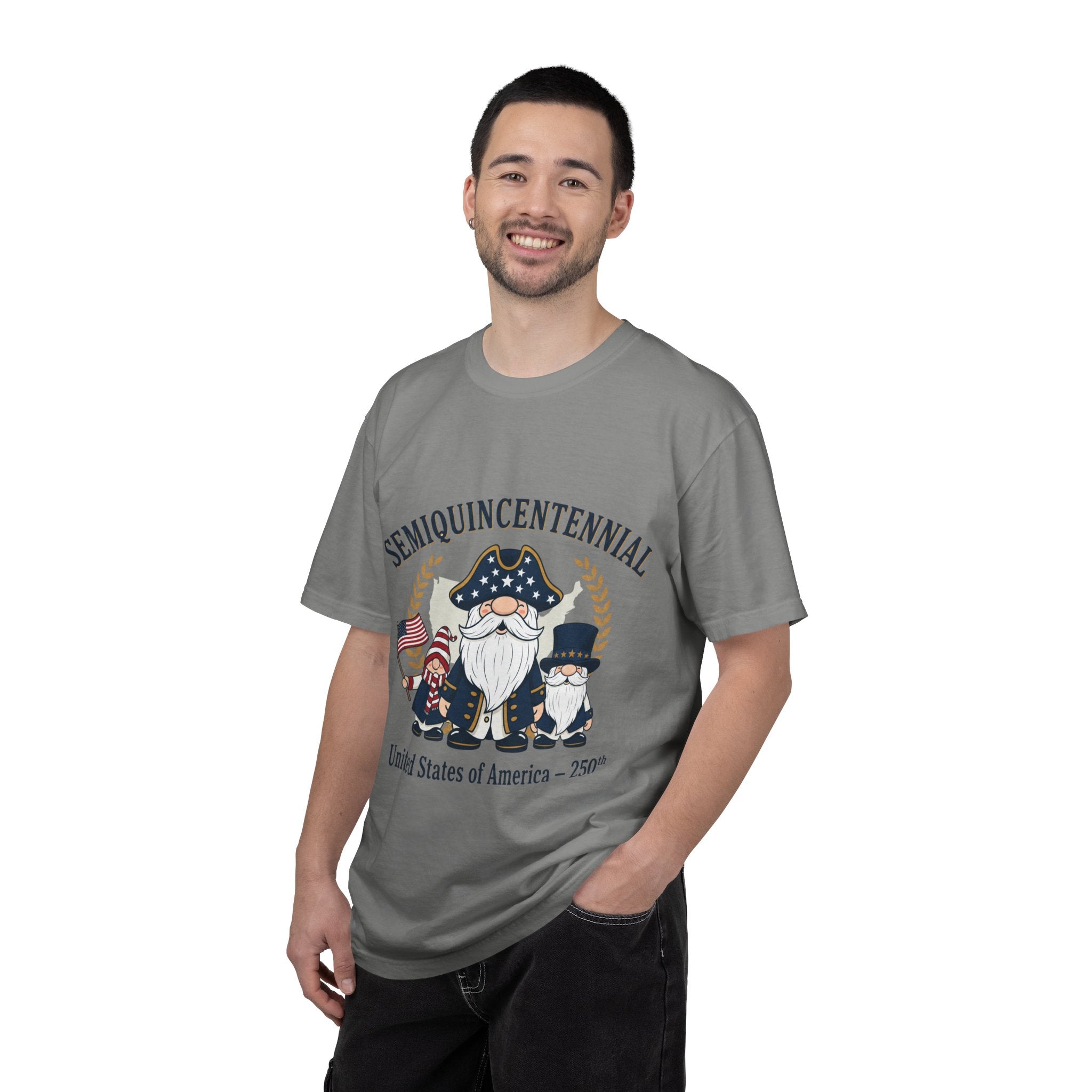 Semiquincentennial Gnome Family T-shirt | USA 250th Independence Design