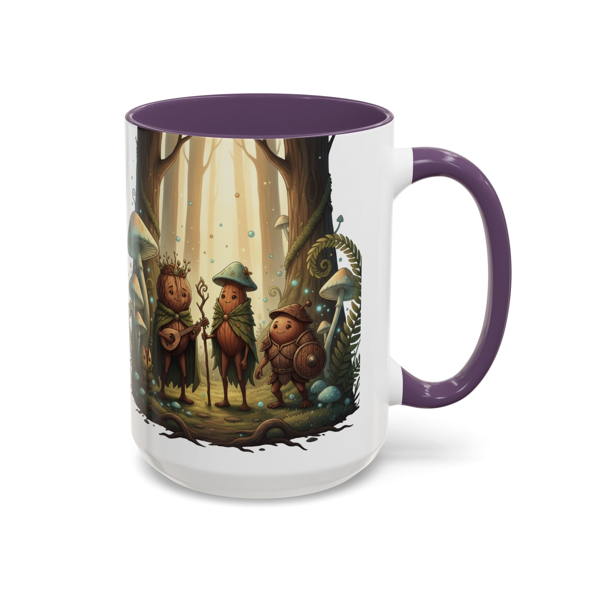 Whimsical Forest Mushroom Mug — Cute Woodland Gnome Coffee Cup
