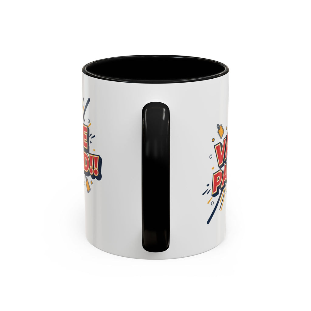 Value Packed!! Accent Coffee Mug — Bold Retro Comic Graphic (11/15 oz)