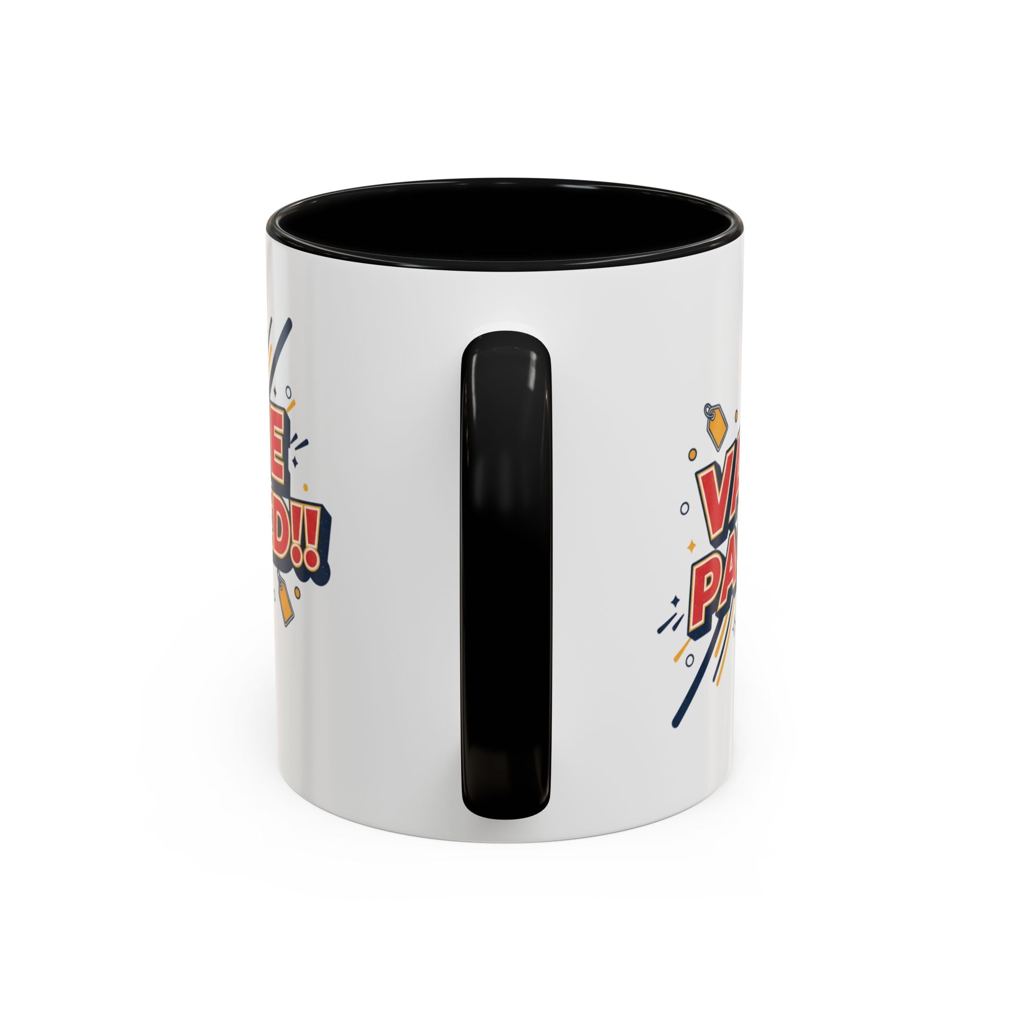 Value Packed!! Accent Coffee Mug — Bold Retro Comic Graphic (11/15 oz)