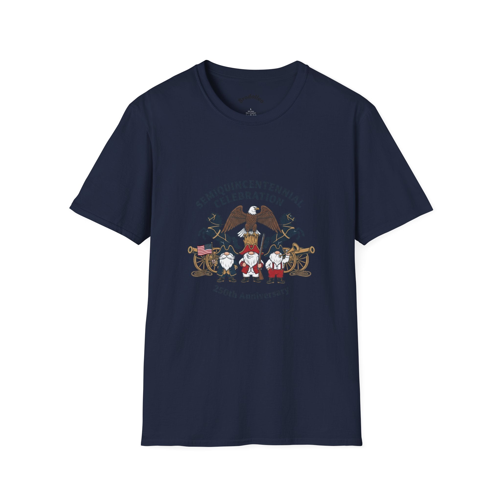 Semiquincentennial 250th Anniversary T-Shirt — American Flag & Fireworks Design