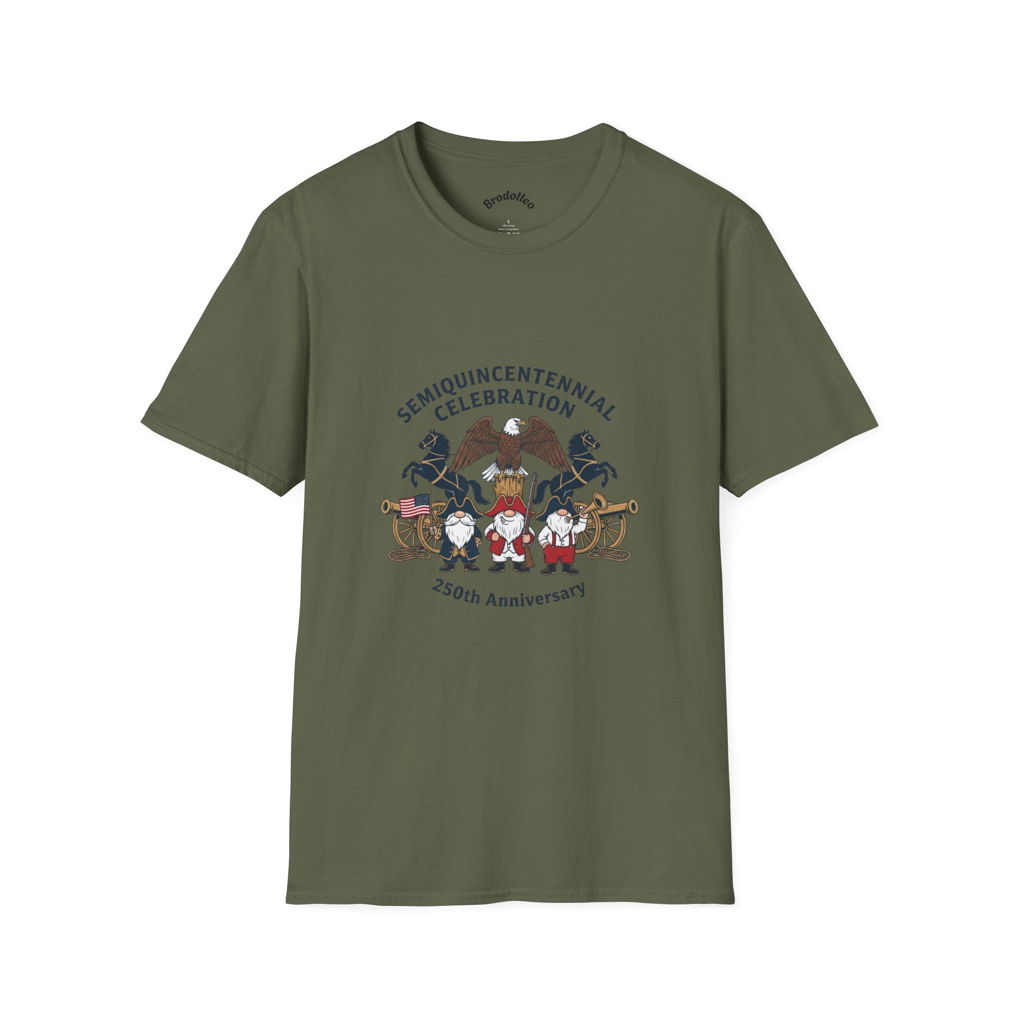 Semiquincentennial 250th Anniversary T-Shirt — American Flag & Fireworks Design