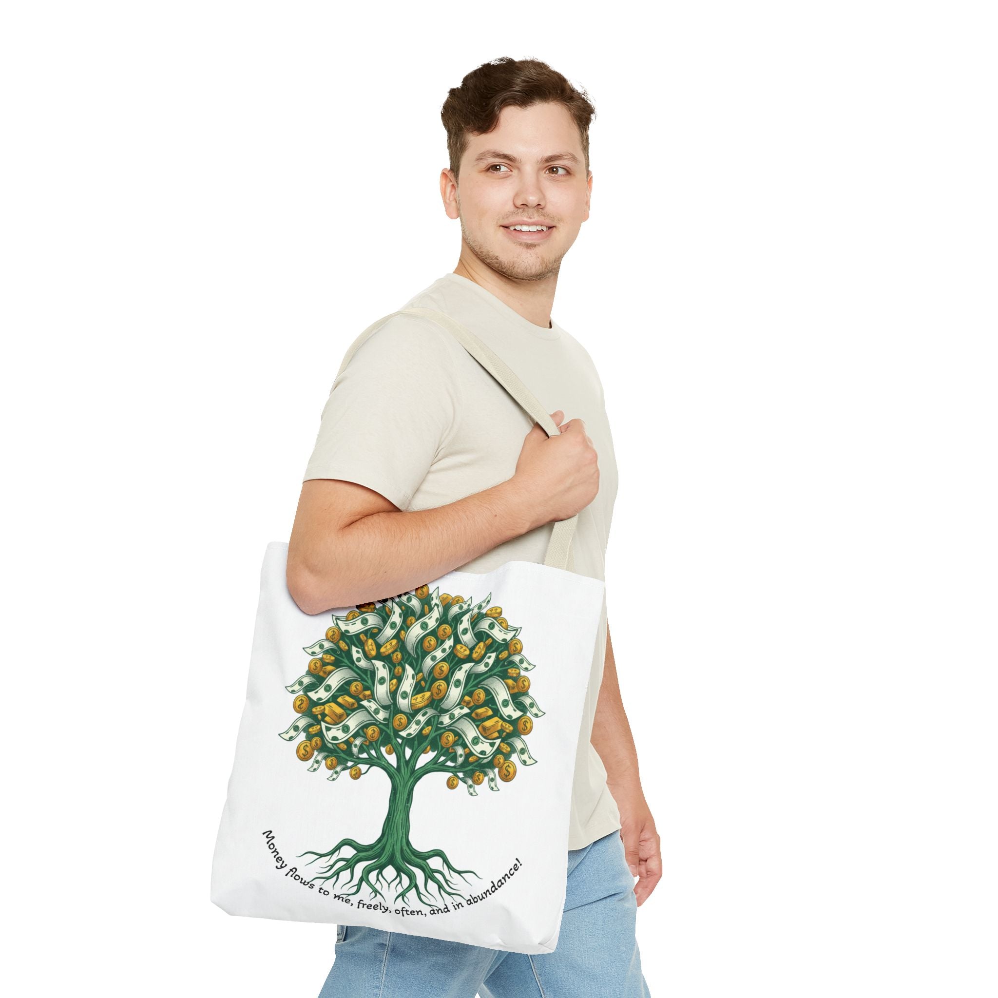 Money Tree Tote Bag — Illustrated Cash Tree Eco Shopper