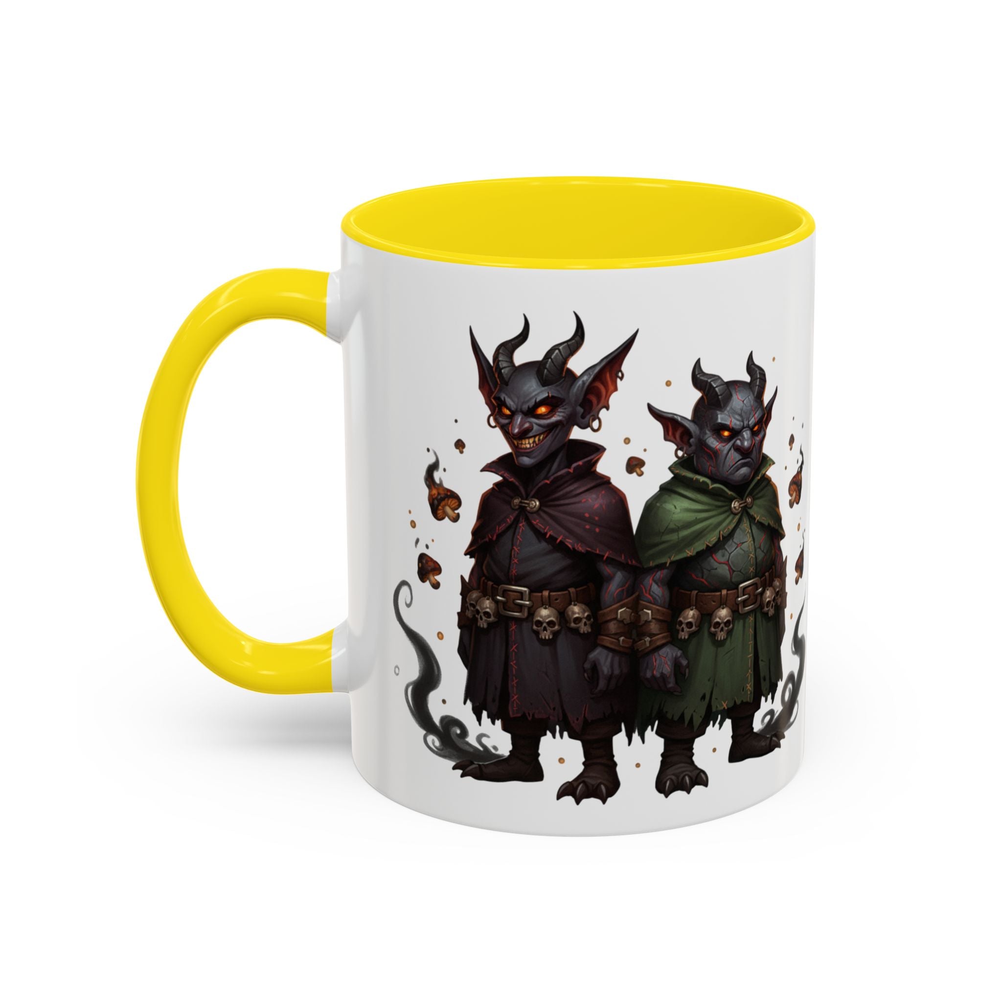 Demon Rogue Duo Coffee Mug – Fantasy RPG Goblin Warlock Design (11/15oz)