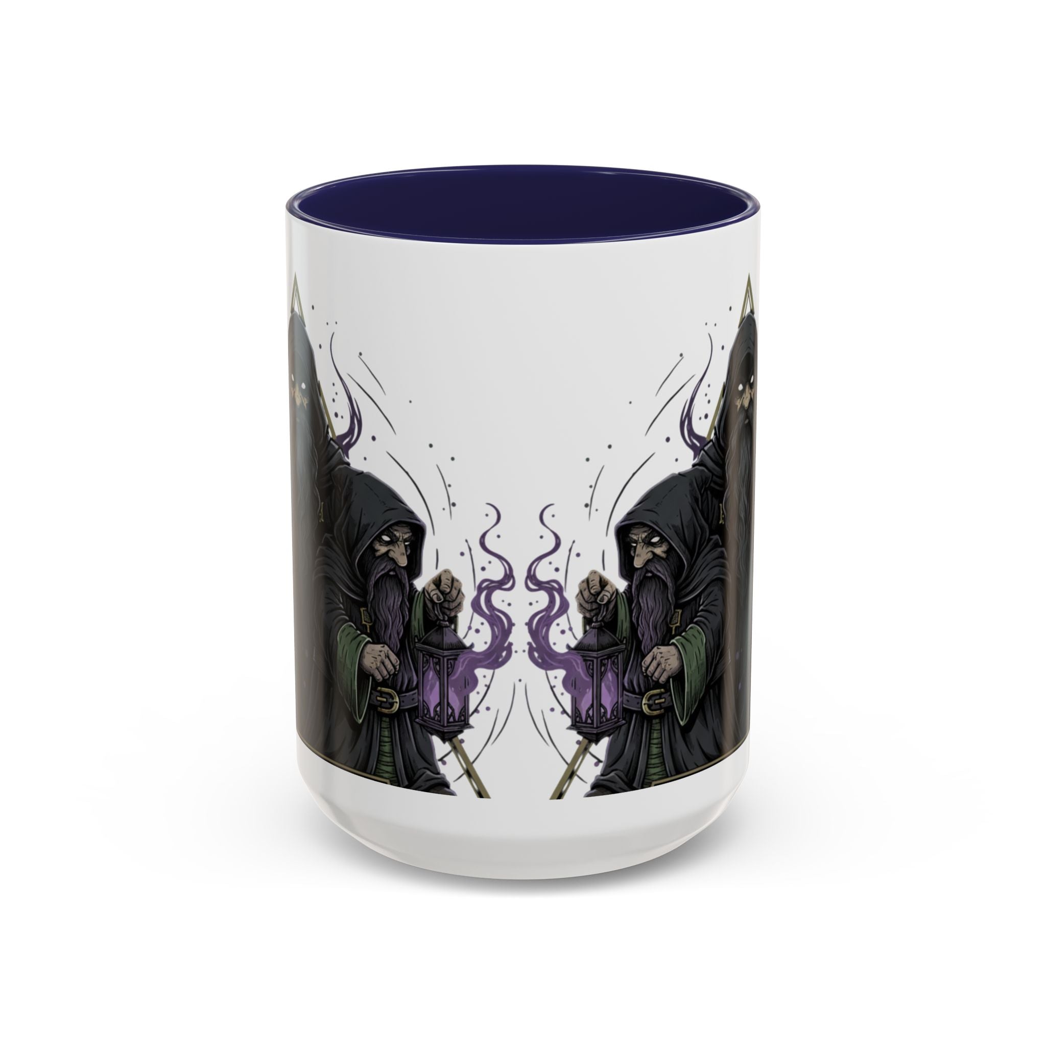 Grim Sorcerer Accent Coffee Mug – Witchy Wizard Magic 11/15oz