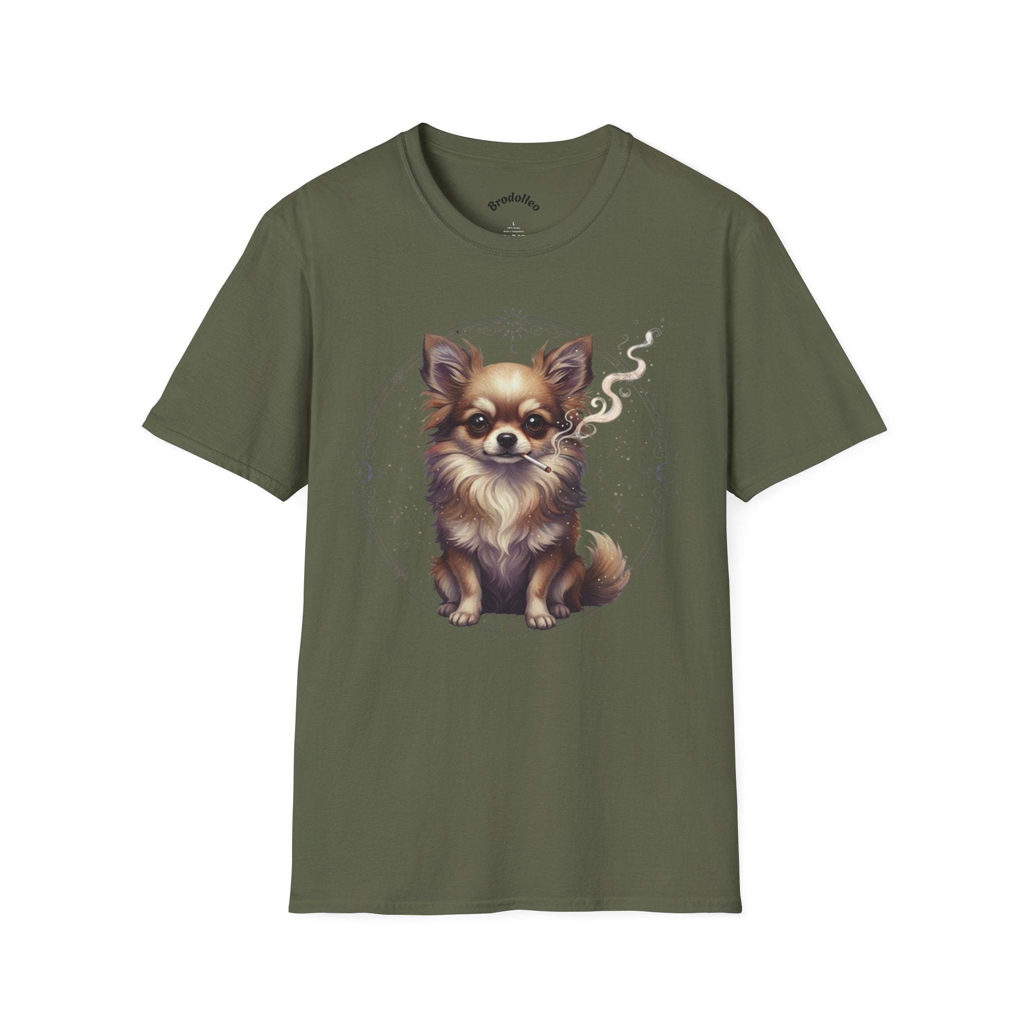 Chihuahua Portrait T-Shirt — Cute Long-Haired Dog Graphic Tee
