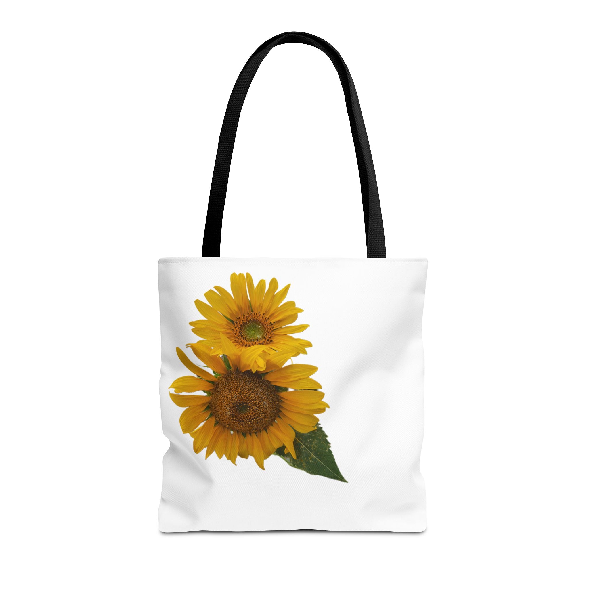 Sunflower Tote Bag — Bright Floral All-Over Print Shopping Tote
