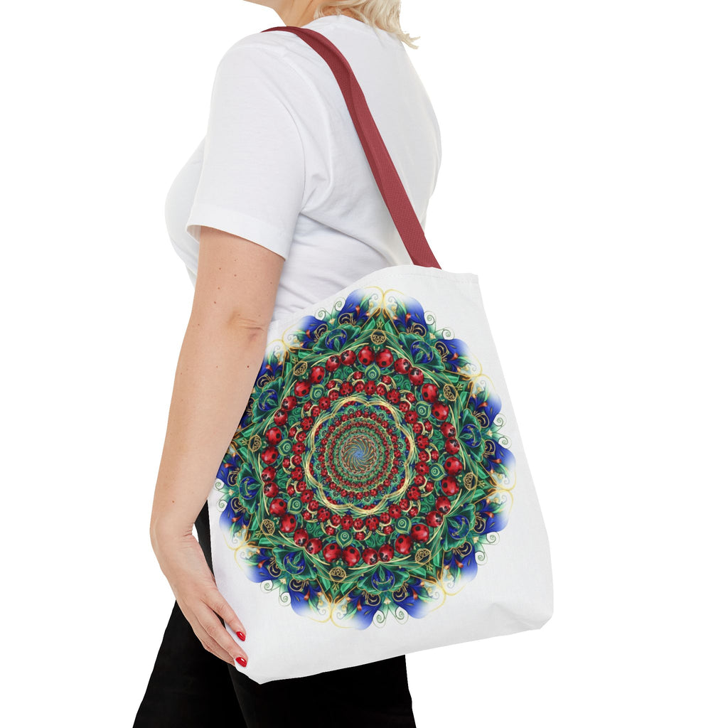 Bohemian Kaleidoscope Tote Bag — Colorful Mandala AOP Beach & Market Tote