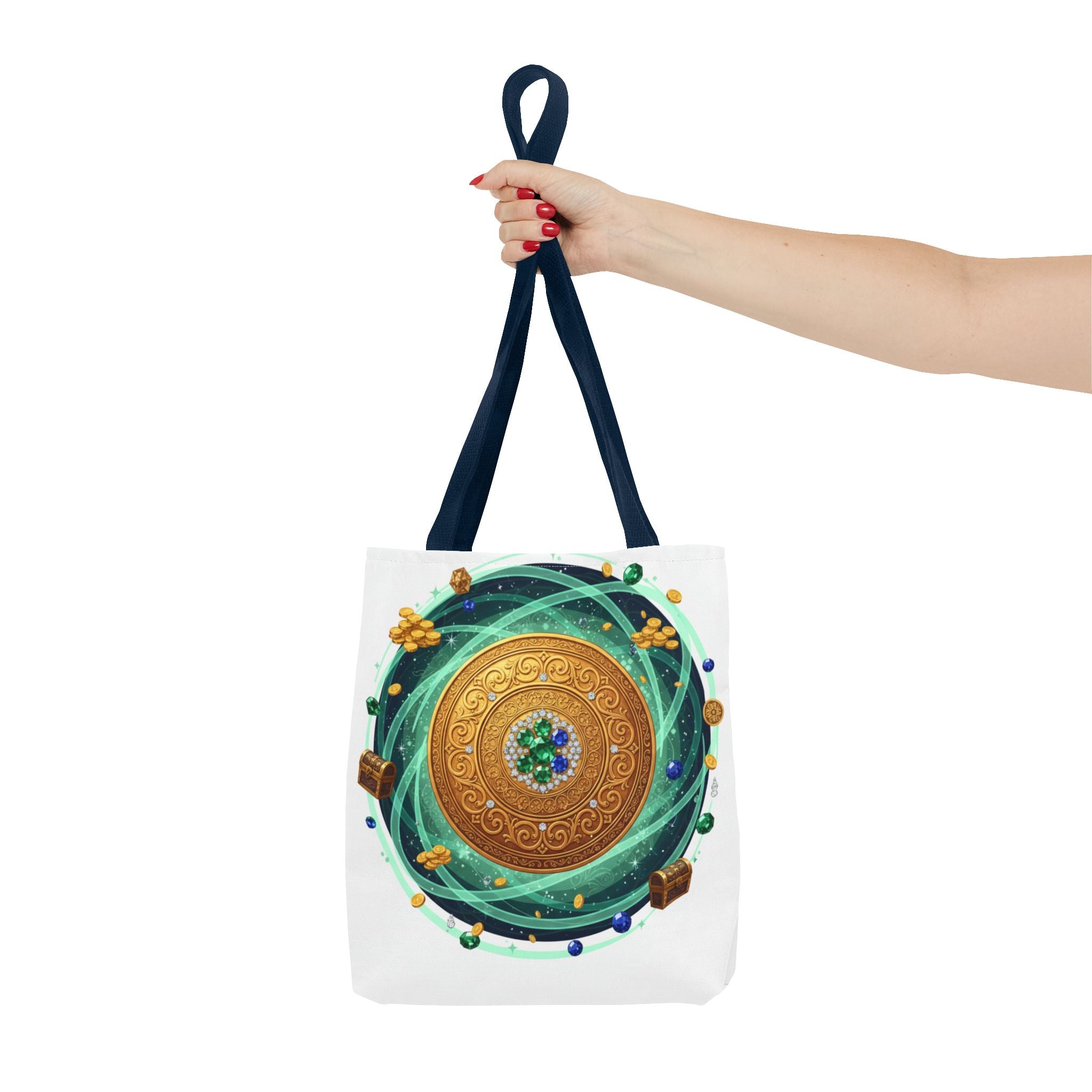 Tote Bag — Celtic Gold Shield Mandala Print Tote