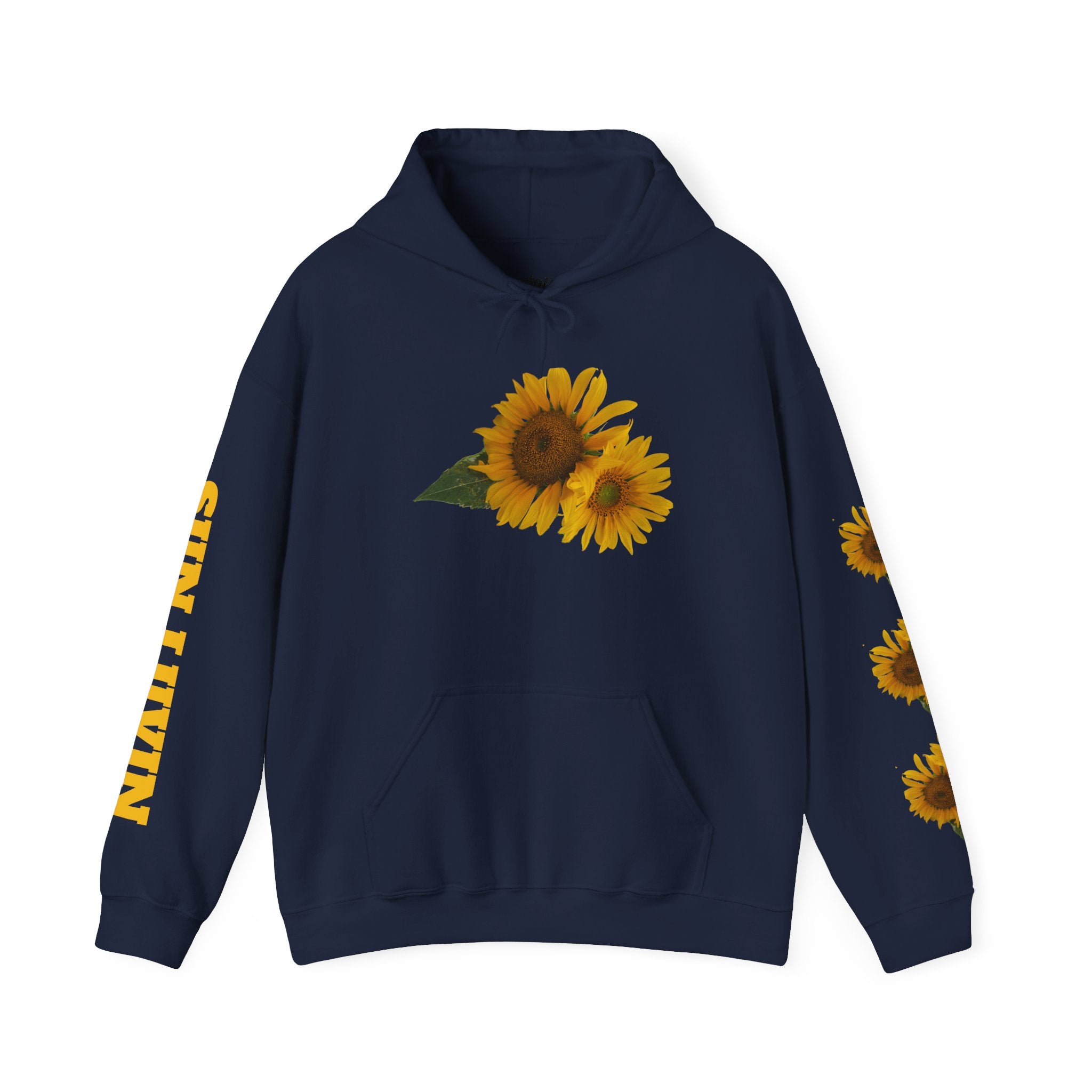 Sunflower Hoodie — "Sun Lovin" Floral Graphic Pullover