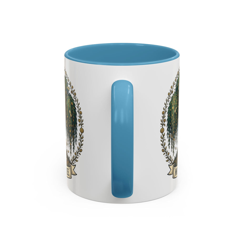 Money Tree Accent Coffee Mug — Inspirational 11/15oz Ceramic Mug with "Money Tree" Design