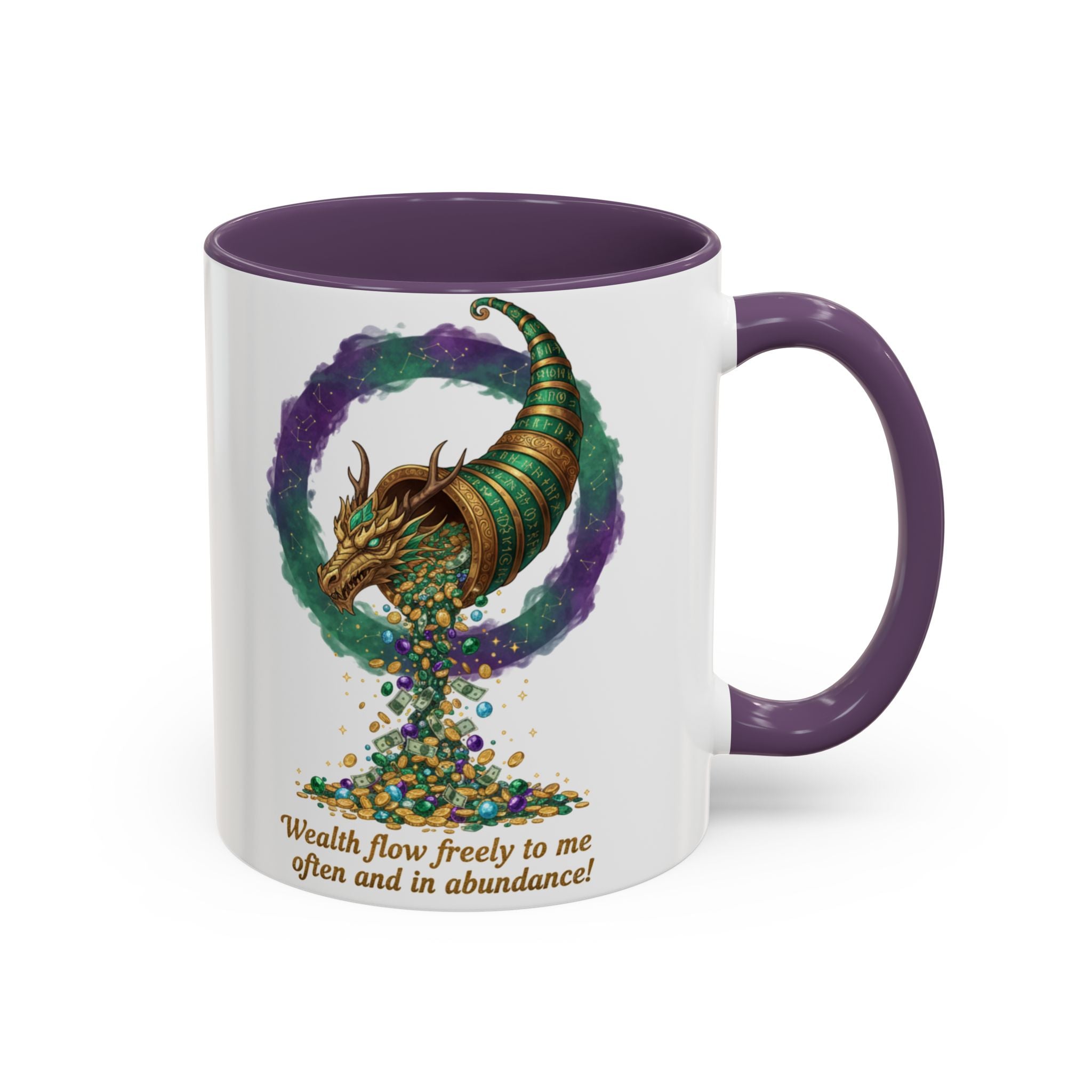 Cornucopia Wealth Coffee Mug — "Wealth flow freely to me often and in abundance!"