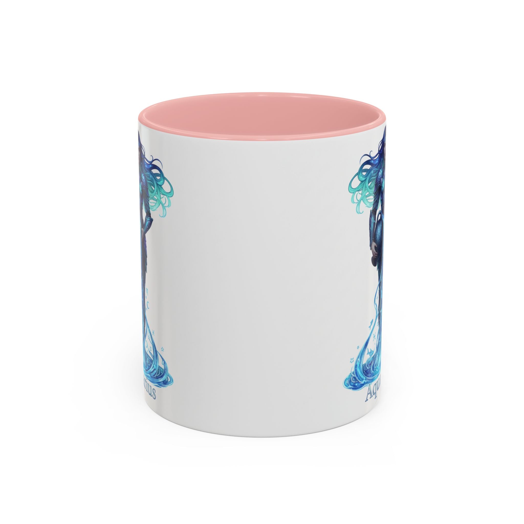 Aquarius Zodiac Coffee Mug — Water Bearer Astrology Accent Mug