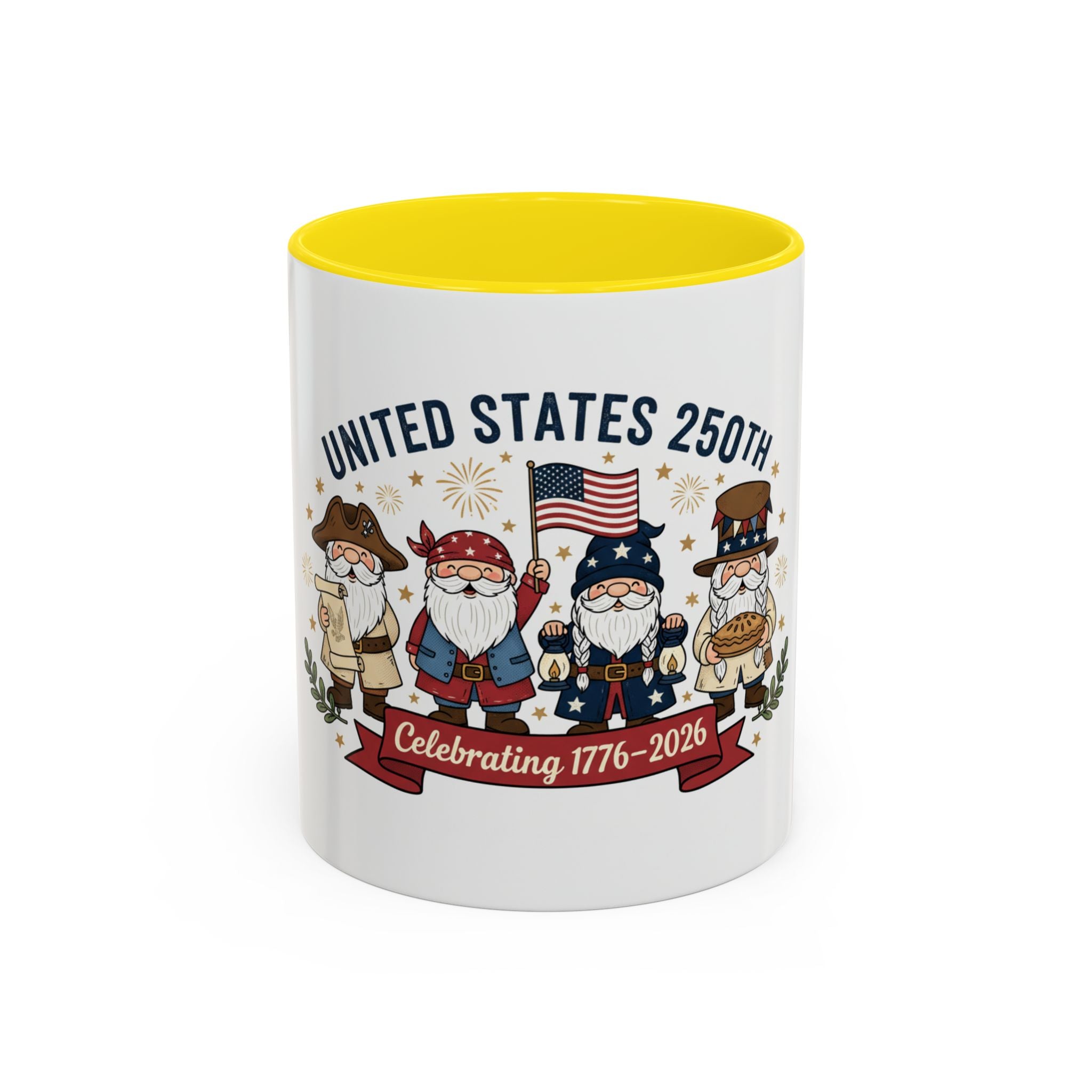 United States 250th Gnome Coffee Mug — Celebrating 1776–2026