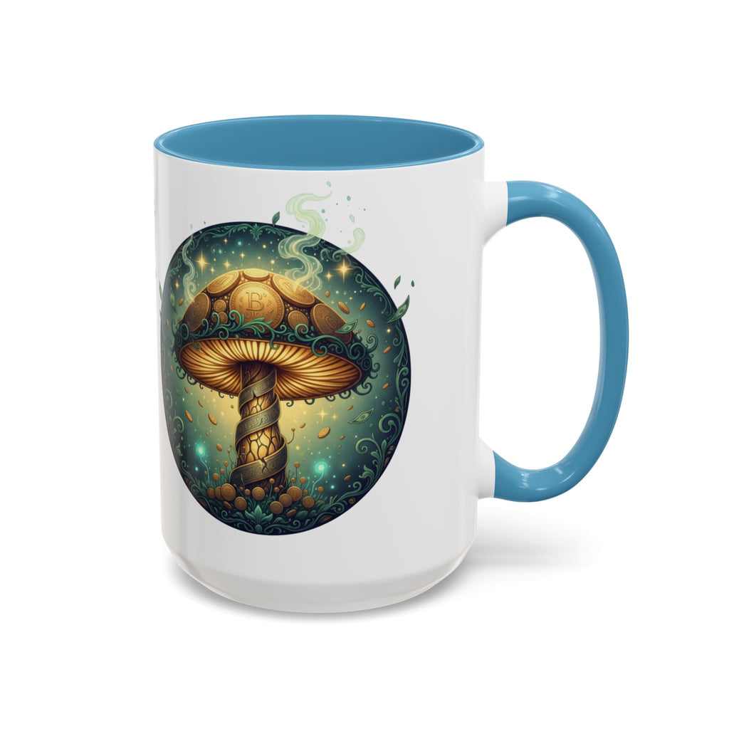 Mushroom Alchemy Coffee Mug — "Money flows to me freely, given, and in abundance" (11/15oz)
