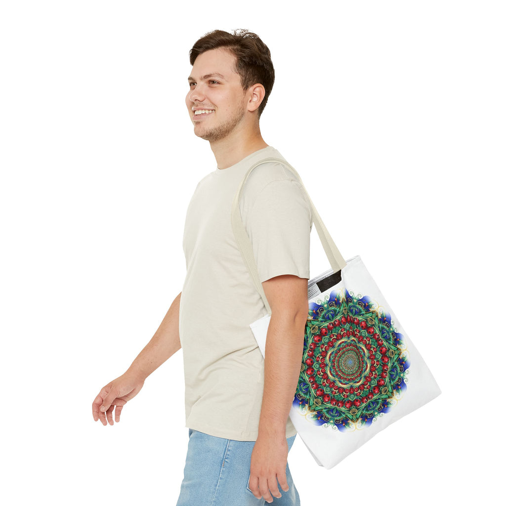 Bohemian Kaleidoscope Tote Bag — Colorful Mandala AOP Beach & Market Tote
