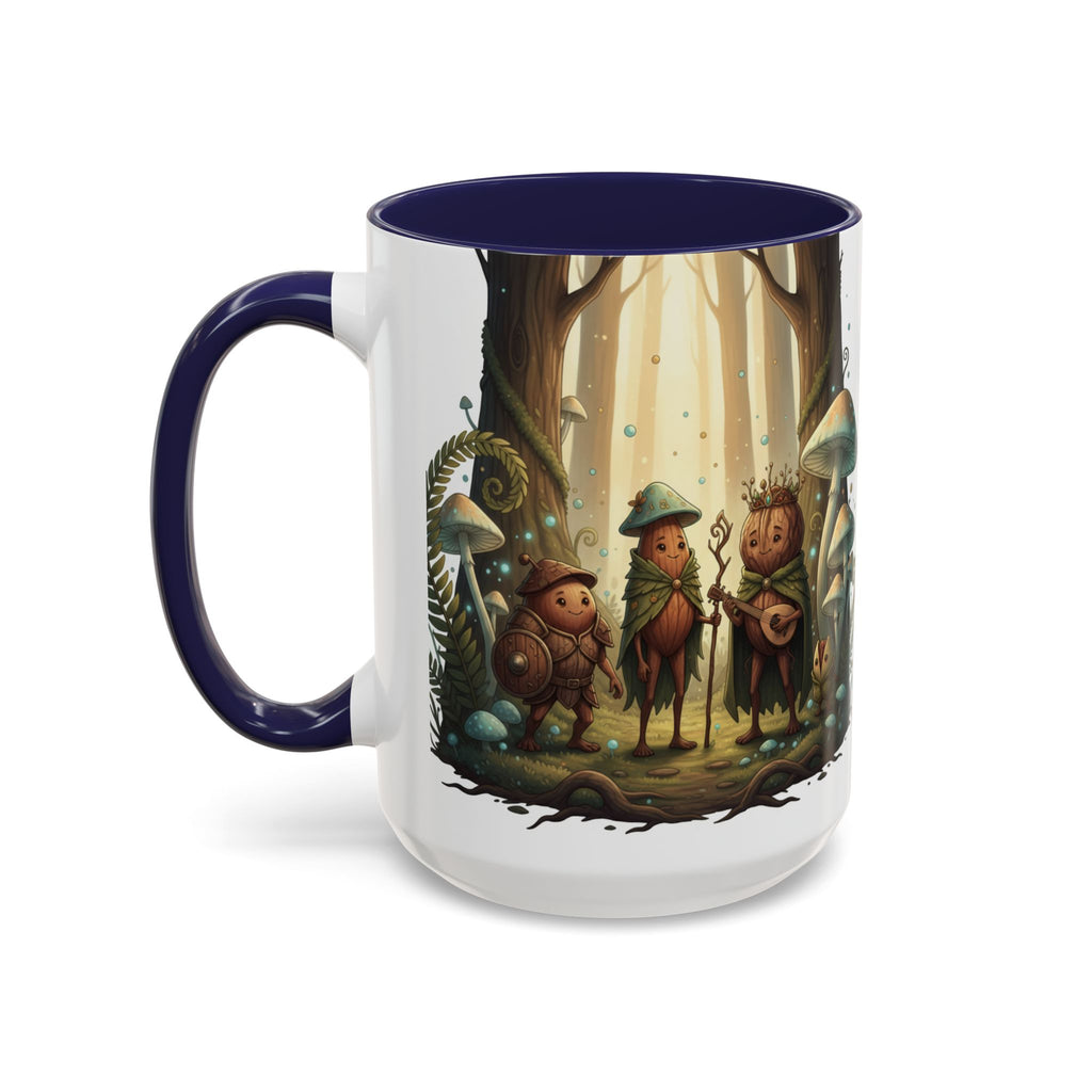 Whimsical Forest Mushroom Mug — Cute Woodland Gnome Coffee Cup
