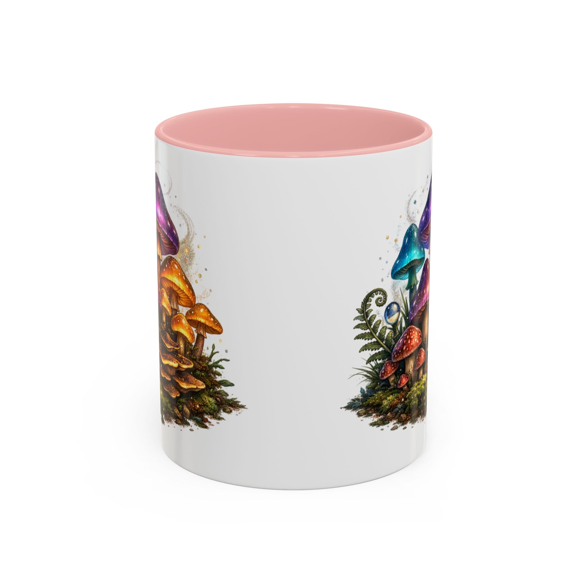Colorful Fantasy Mushroom Coffee Mug — Accent Ceramic 11/15oz