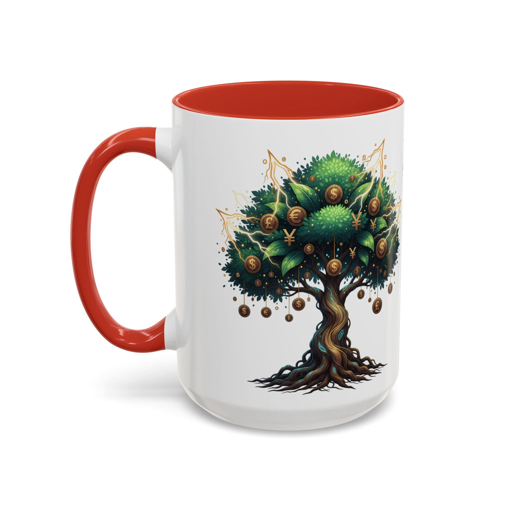 Accent Mug — Money Flows to Me Tree of Abundance Coffee Cup (11/15oz)