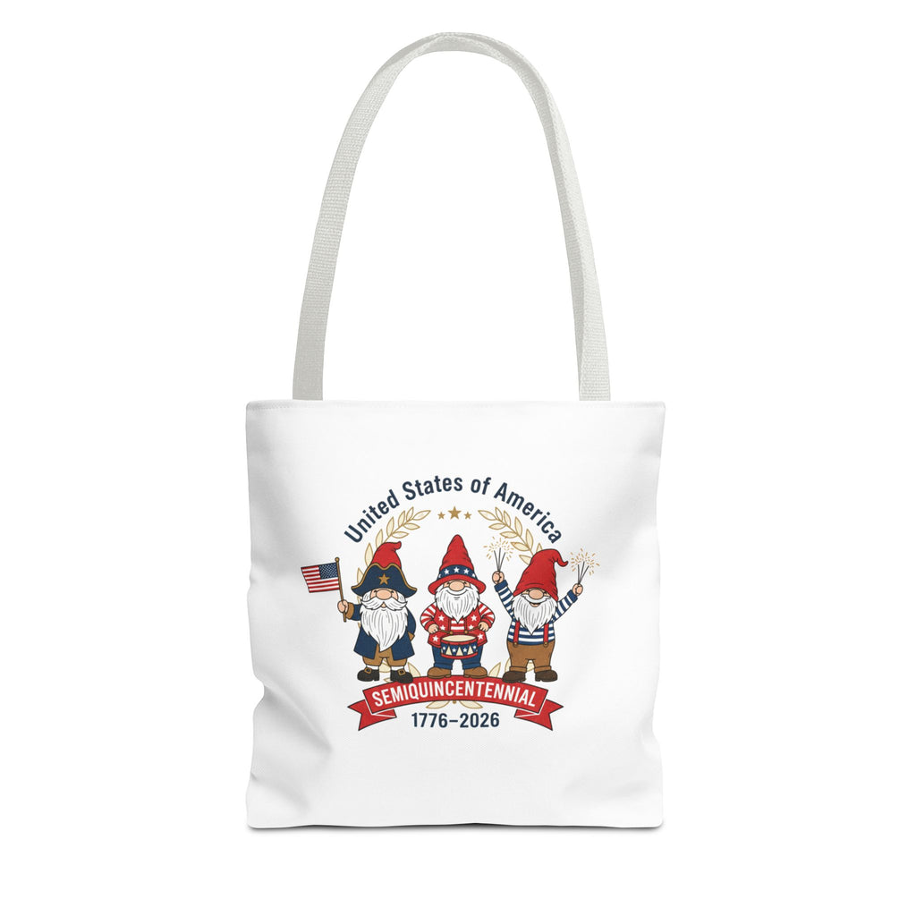Tote Bag — USA 250th Semiquincentennial 1776–2026 Patriotic Gnome Tote