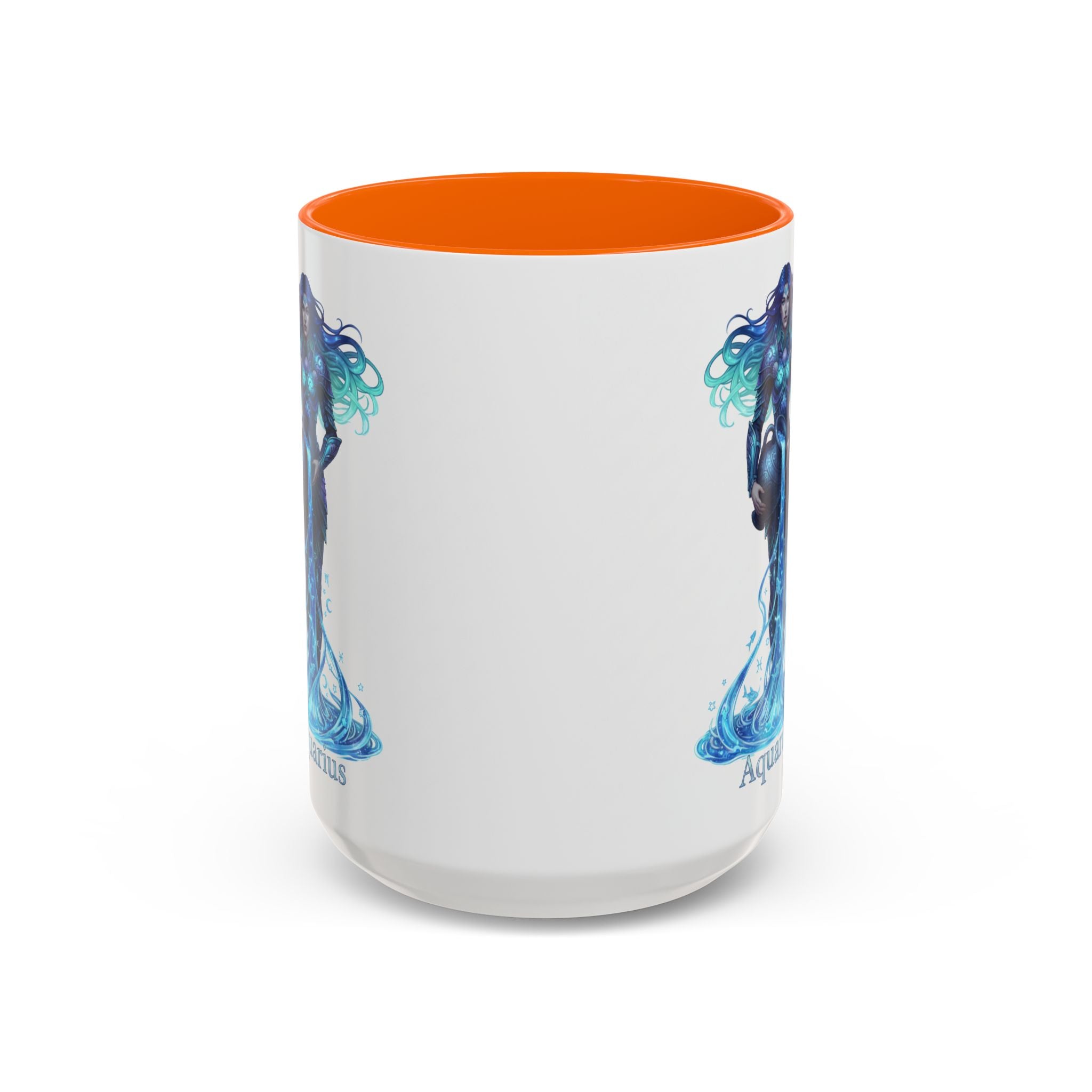 Aquarius Zodiac Coffee Mug — Water Bearer Astrology Accent Mug