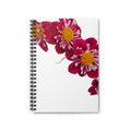 Floral Spiral Notebook — Pink Dahlia Ruled Journal for Notes & Gifts