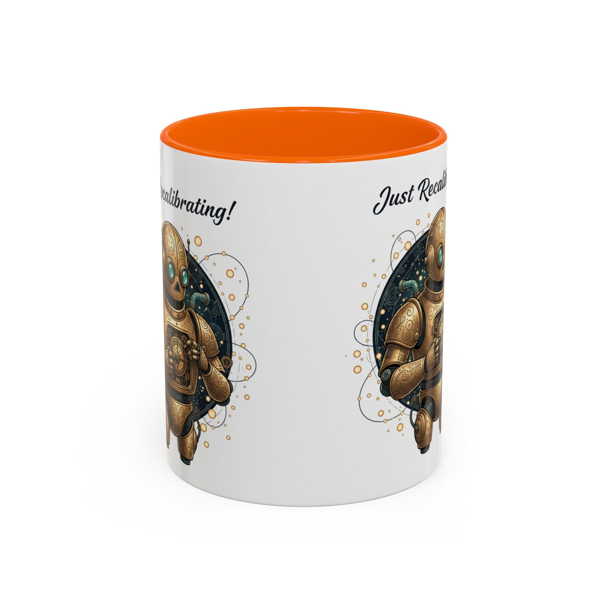 Just Recalibrating Robot Coffee Mug – Cute Steampunk Robot Accent Mug (11/15oz)
