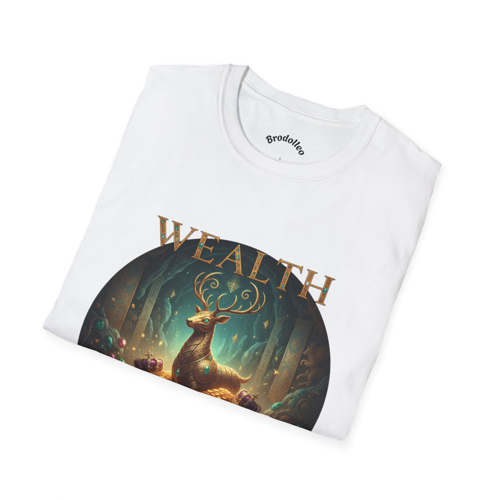 Wealth Deer Graphic T-Shirt — Mystical Forest Stag Design