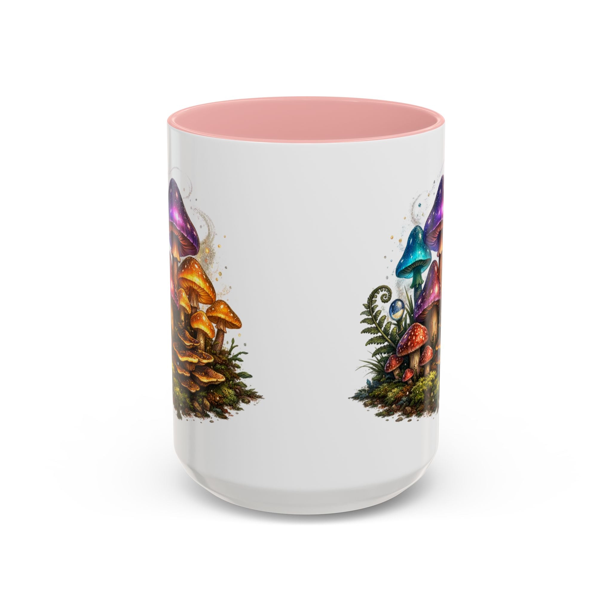 Colorful Fantasy Mushroom Coffee Mug — Accent Ceramic 11/15oz