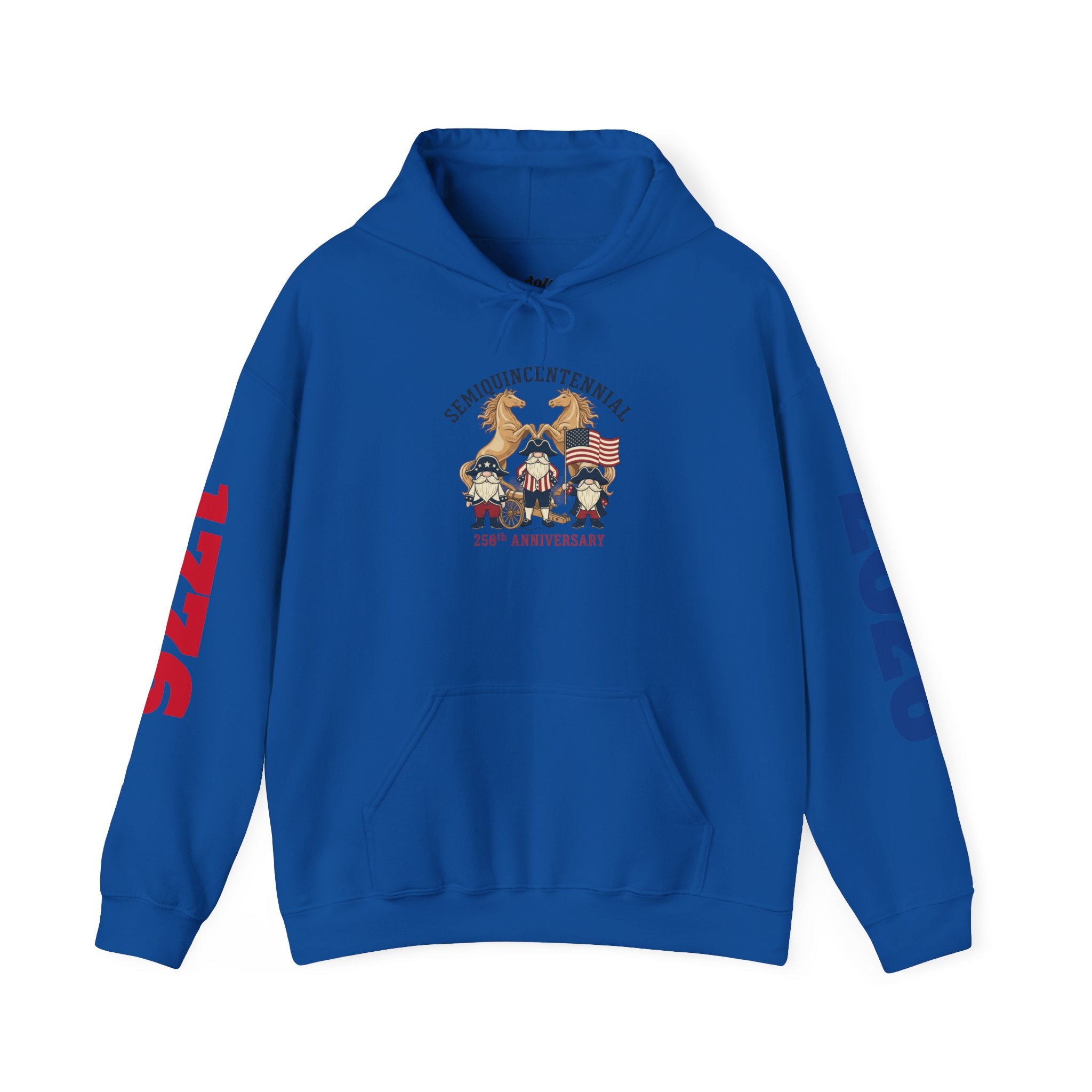 Centennial Gnome Hoodie — 1776 & 2026 Patriotic Anniversary Sweatshirt