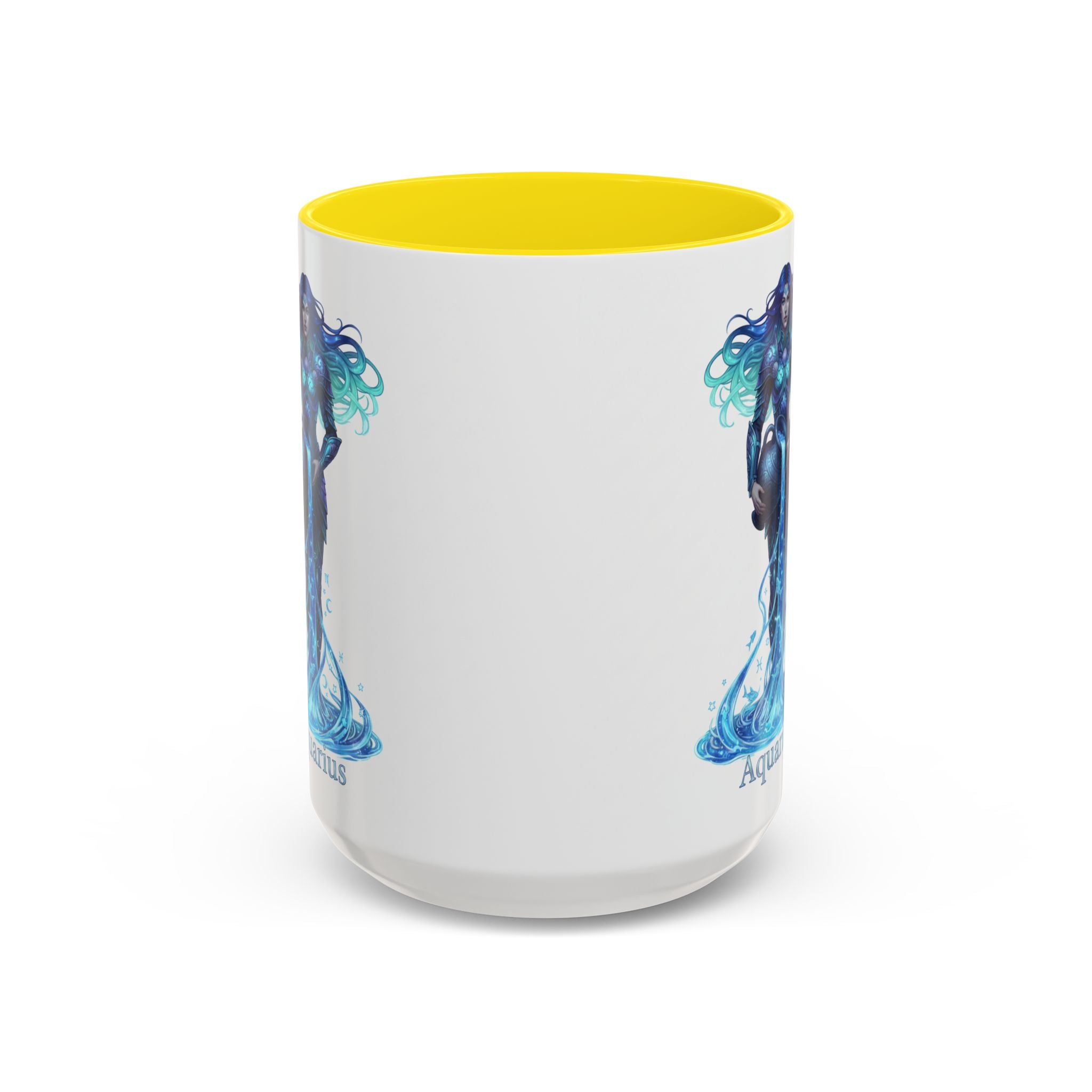 Aquarius Zodiac Coffee Mug — Water Bearer Astrology Accent Mug