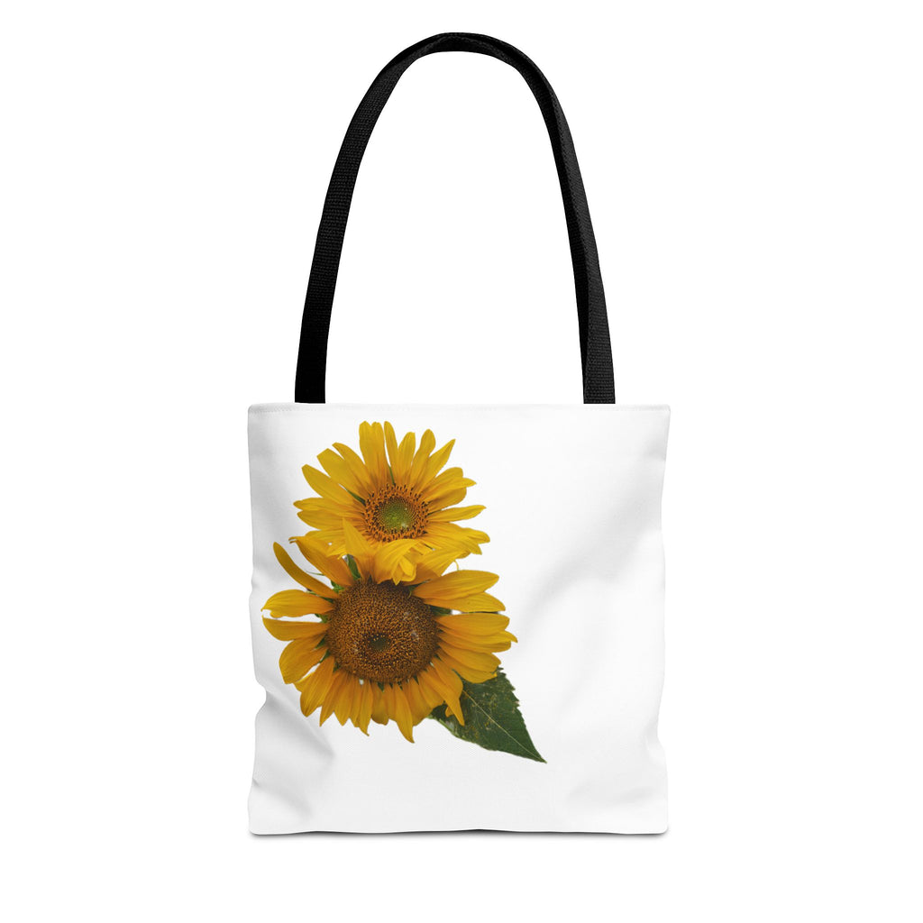 Sunflower Tote Bag — Bright Floral All-Over Print Shopping Tote